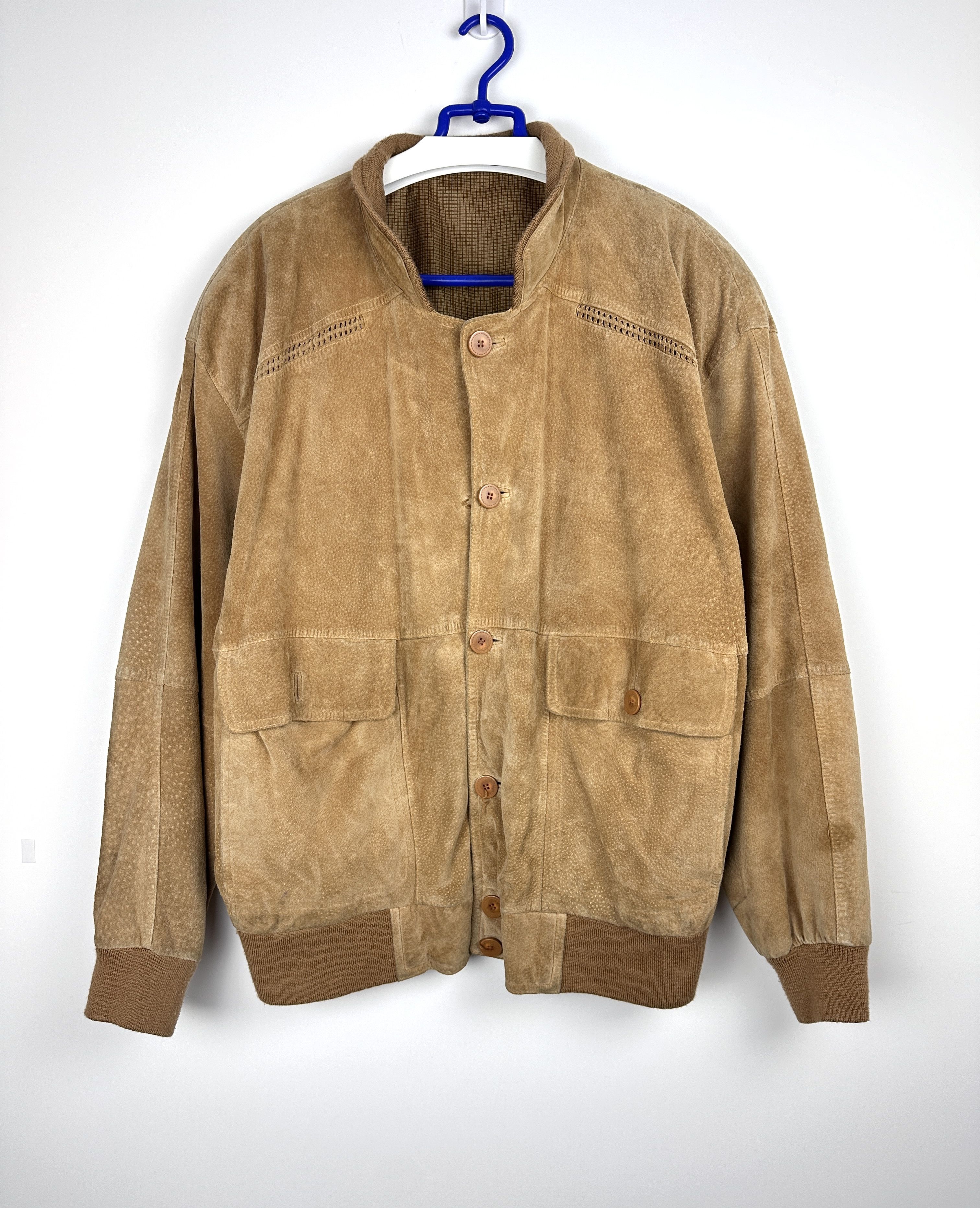 Vintage Vintage leather jacket bomber starboy elegant XXL Size US XXL / EU 58 / 5 - 1 Thumbnail