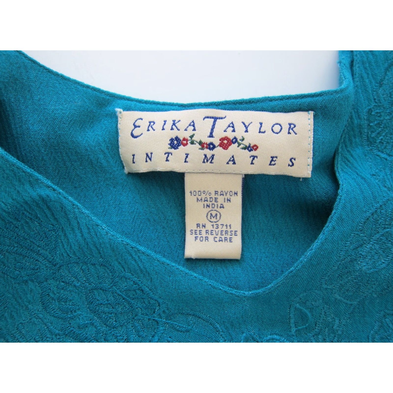 Vintage Vintage Erika Taylor Maxi Dress Green V-Neck Short Sleeve with Pockets M Womens Size 32" / US 10 / IT 46 - 6 Thumbnail