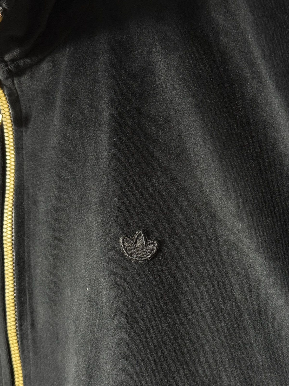 Adidas Adidas Luxe Velour Firebird Track Jacket Black Gold Zip L Size US L / EU 52-54 / 3 - 8 Thumbnail