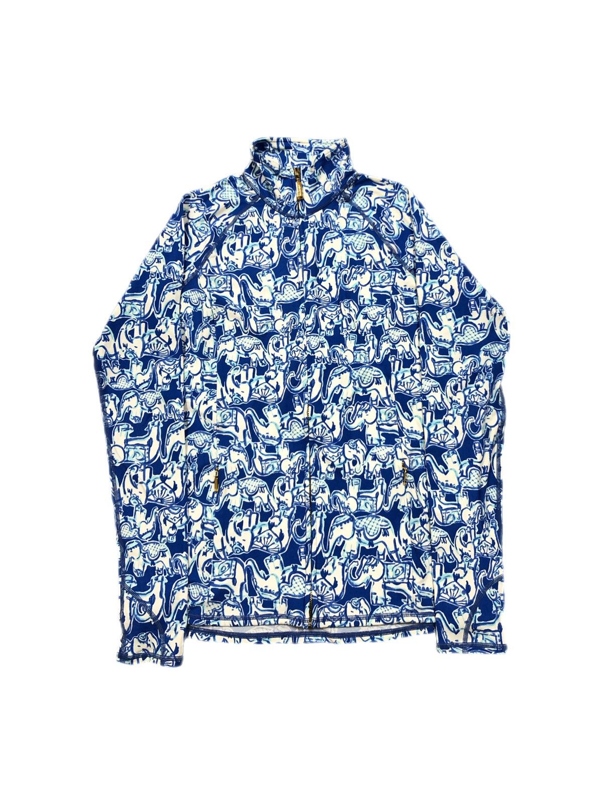 Lilly Pulitzer Lilly Pulitzer Jacket Elephant Print Luxletic Athletic Zip Size XS / US 0-2 / IT 36-38 - 1 Thumbnail
