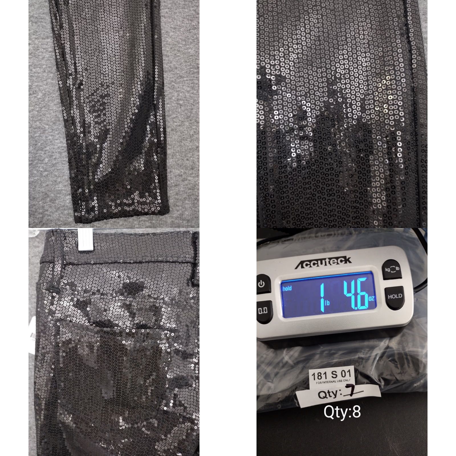 Vintage Nevermind Paper Fox Women's Sequin Black Pants Main Selling Point Pants 26 Black Sequin 5-pocket Mid Rise 28 in Inseam 28 Womens Regular XS-XL? Size 26" / US 2 / IT 38 - 8 Thumbnail
