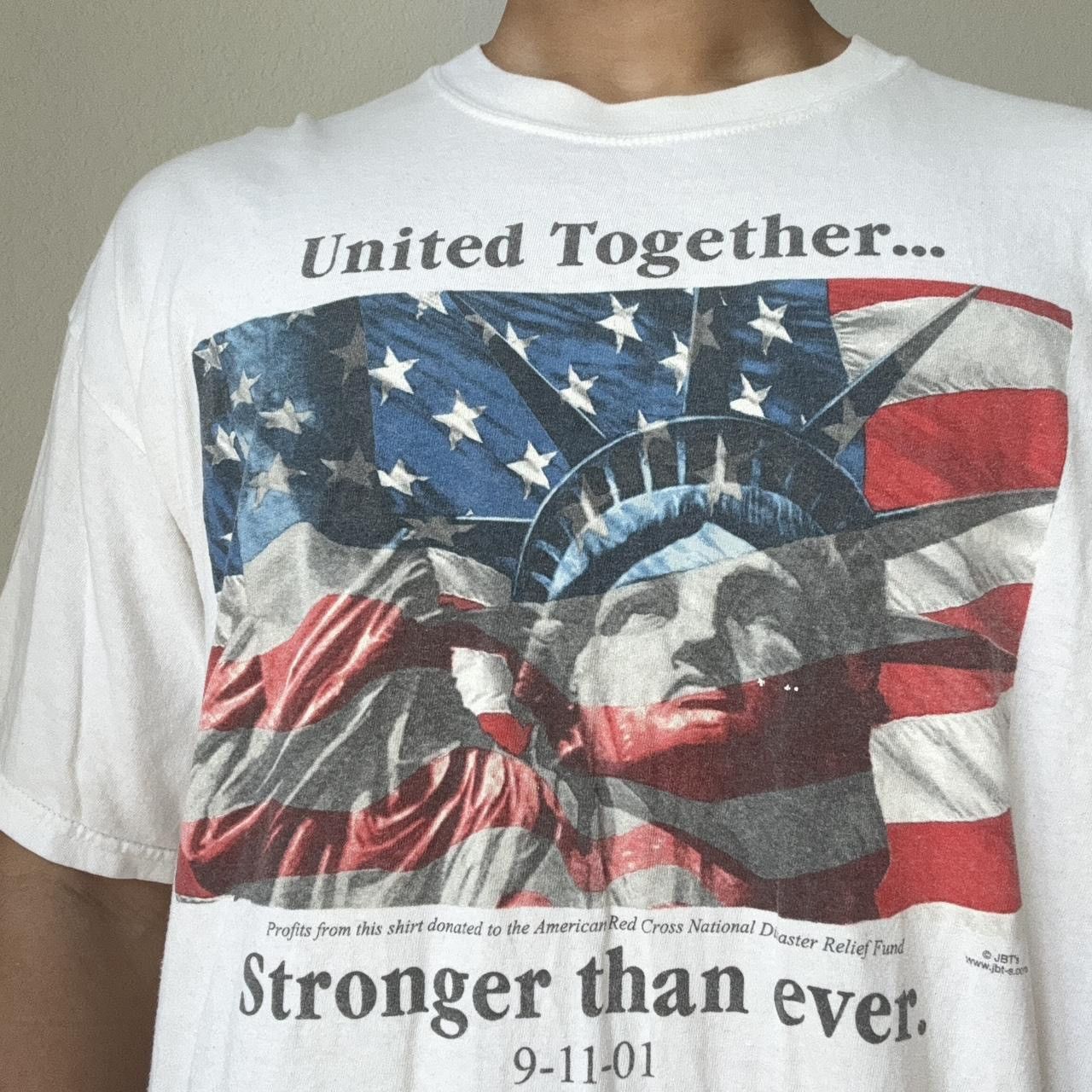 Vintage Vintage United Together 2001 Graphics White Tee Shirt Size US XL / EU 56 / 4 - 4 Thumbnail