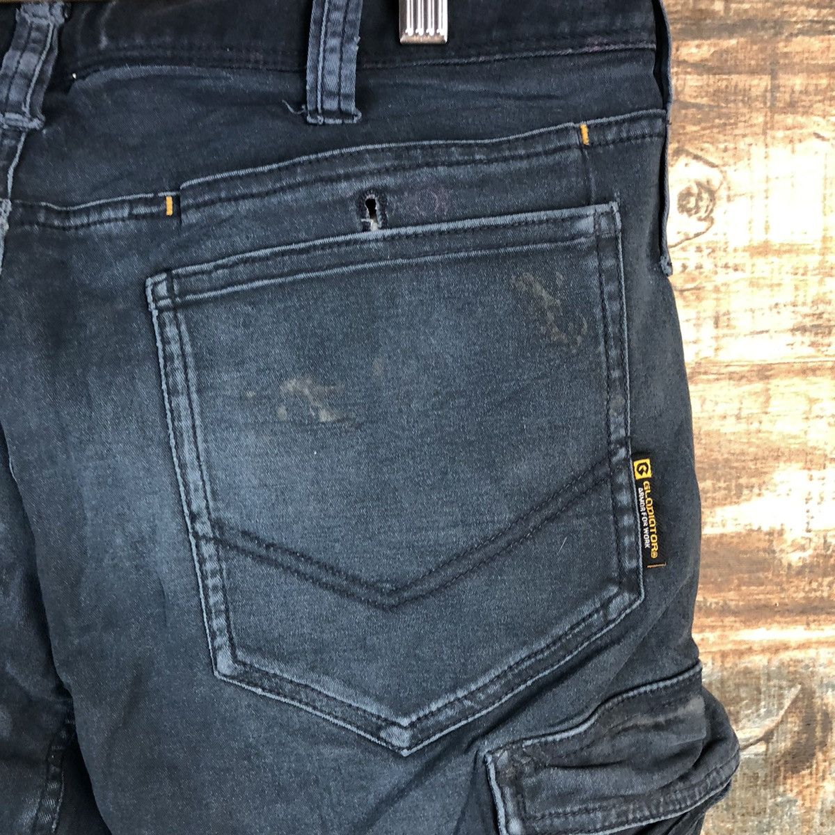 Japanese Brand DLL Gladiotor Dark Blue Cargo Multipocket Pants #C144 Size US 34 / EU 50 - 16 Thumbnail