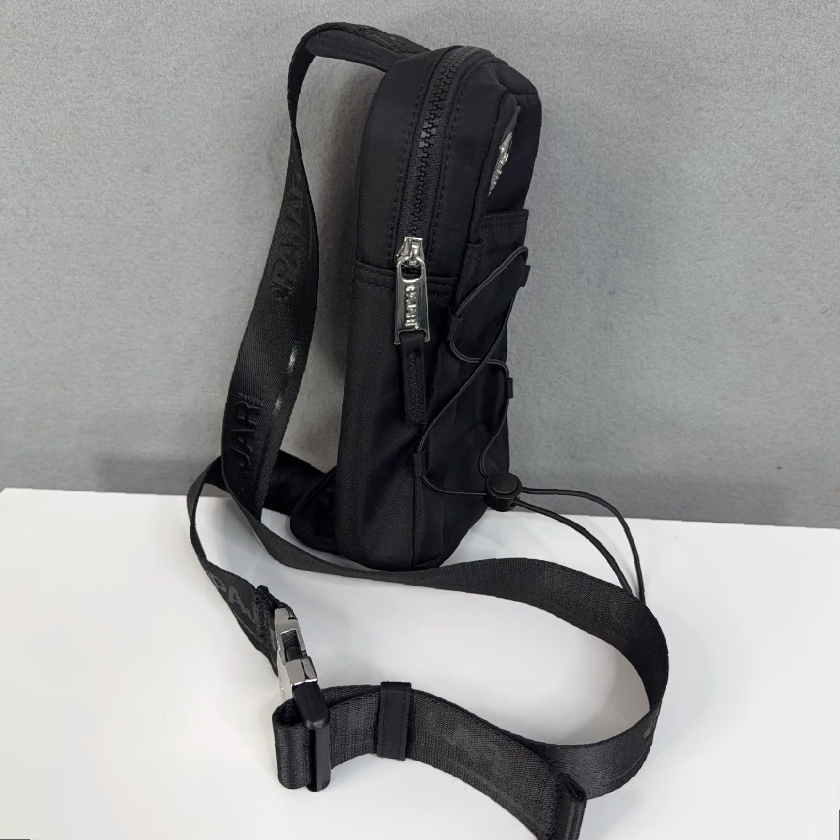 Pajar Pajar Crossbody Bag Adult Small Black Nylon Travel Sling Chest Pack Zip Mens Bag crossbody Adult Small Black Nylon Travel Zip Crossbody Bag Size ONE SIZE - 4 Thumbnail
