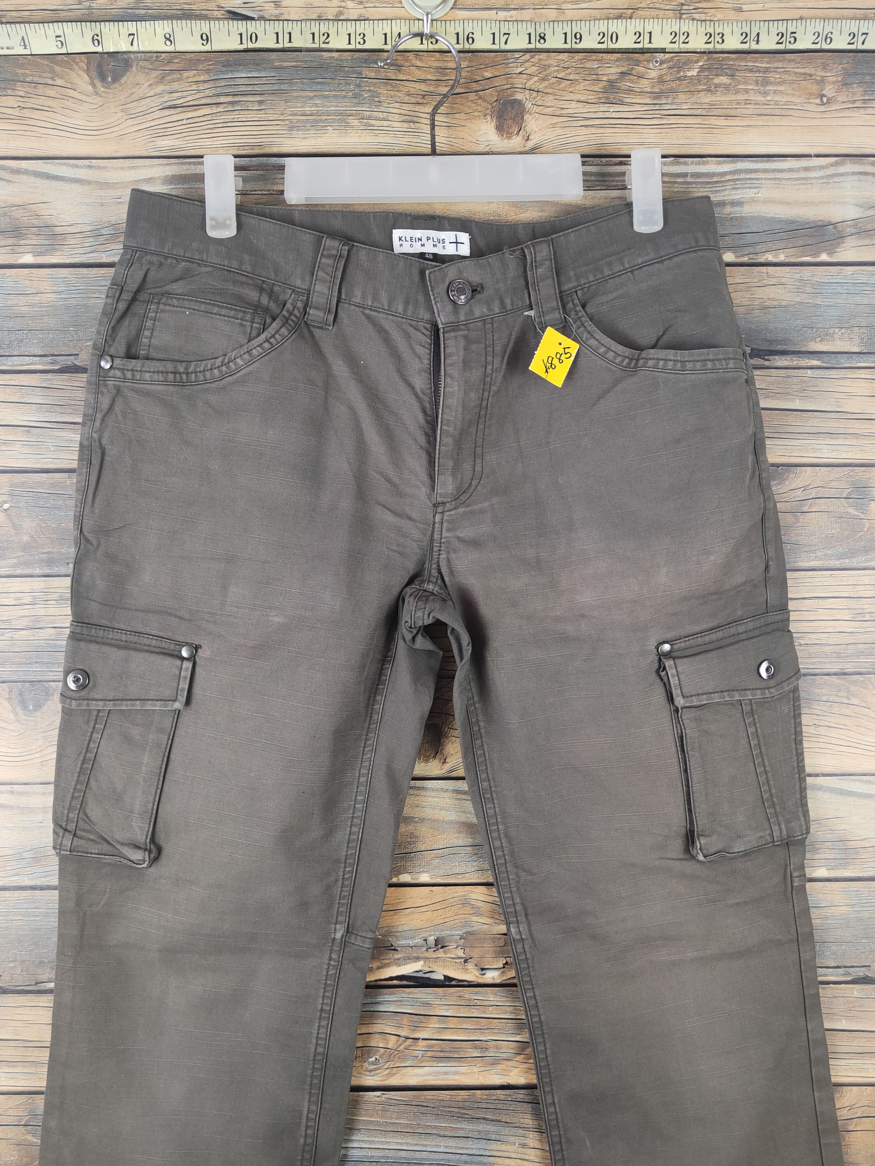 Japanese Brand DL Klein Plus Homme Brown Multipocket Cargo Pants #1885 Size US 32 / EU 48 - 2 Thumbnail