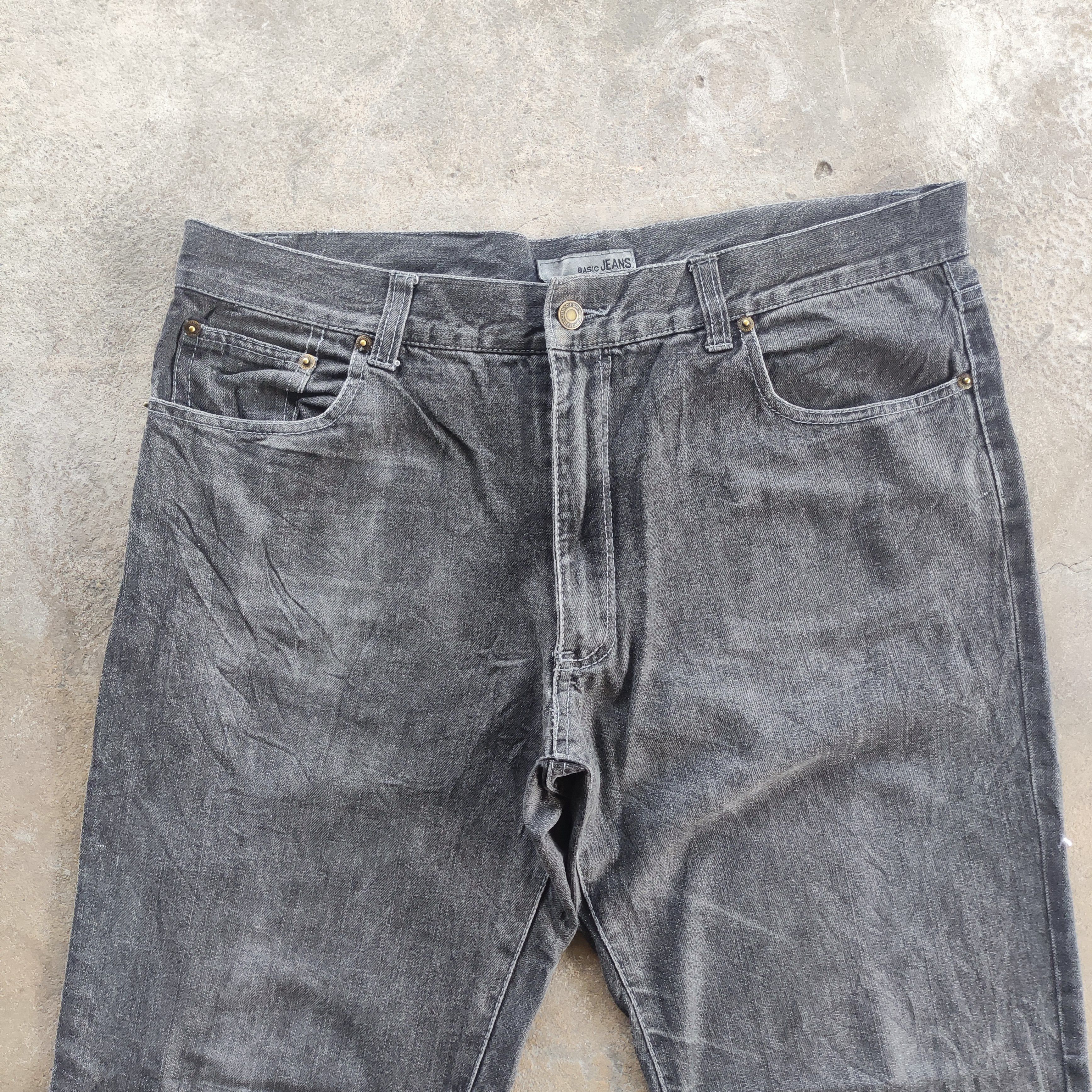 Vintage Japanese Basic Jeans Brand Baggy Jeans Ripped Pants