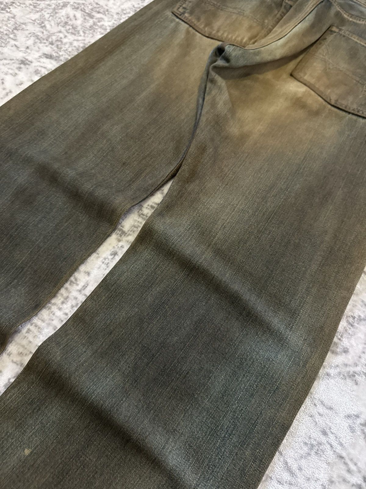 Edwin Vintage Edwin 505 Mud Wash Distressed Repaired Loose Jeans Size US 32 / EU 48 - 15 Thumbnail