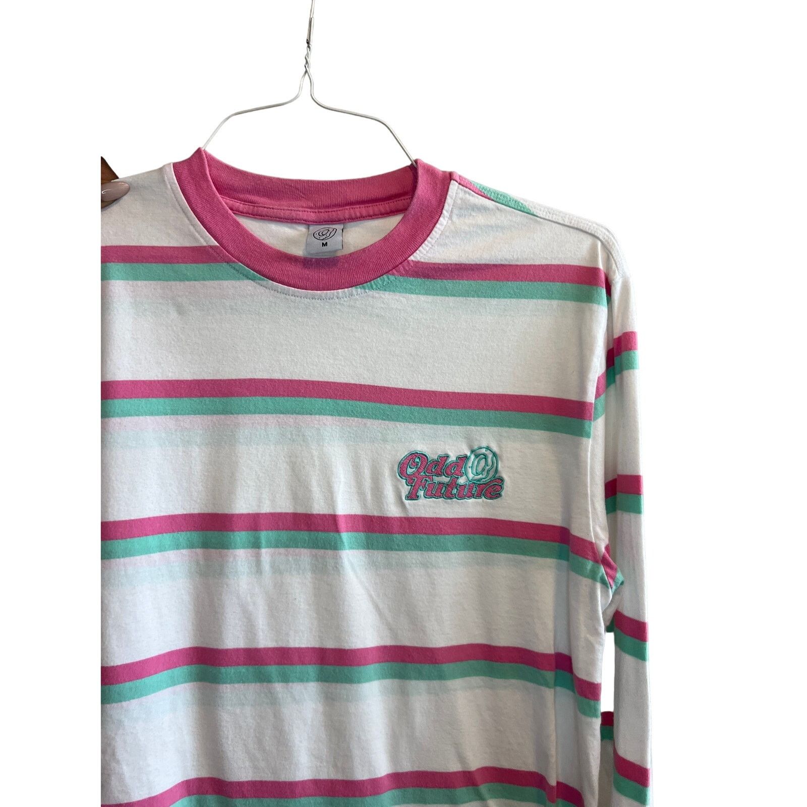 Odd Future Pink and White Retro Ringer Collar Odd Future T-Shirt Size US M / EU 48-50 / 2 - 1 Thumbnail