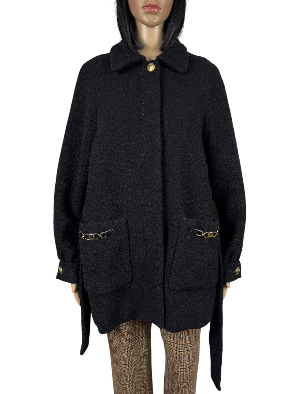 Maje Maje Wool Tweed Coat Belted size 34 Size XS / US 0-2 / IT 36-38 - 9 Thumbnail