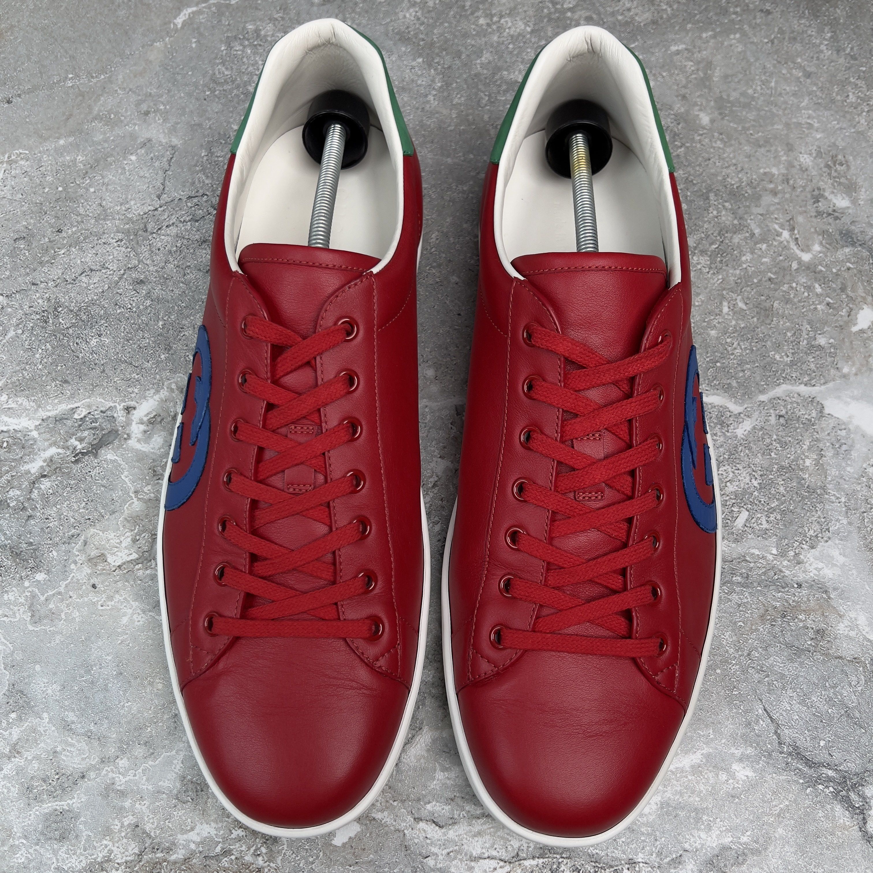 Gucci Ace Interlocking Low-top Sneakers Leather Size US 15 / EU 48 - 2 Thumbnail
