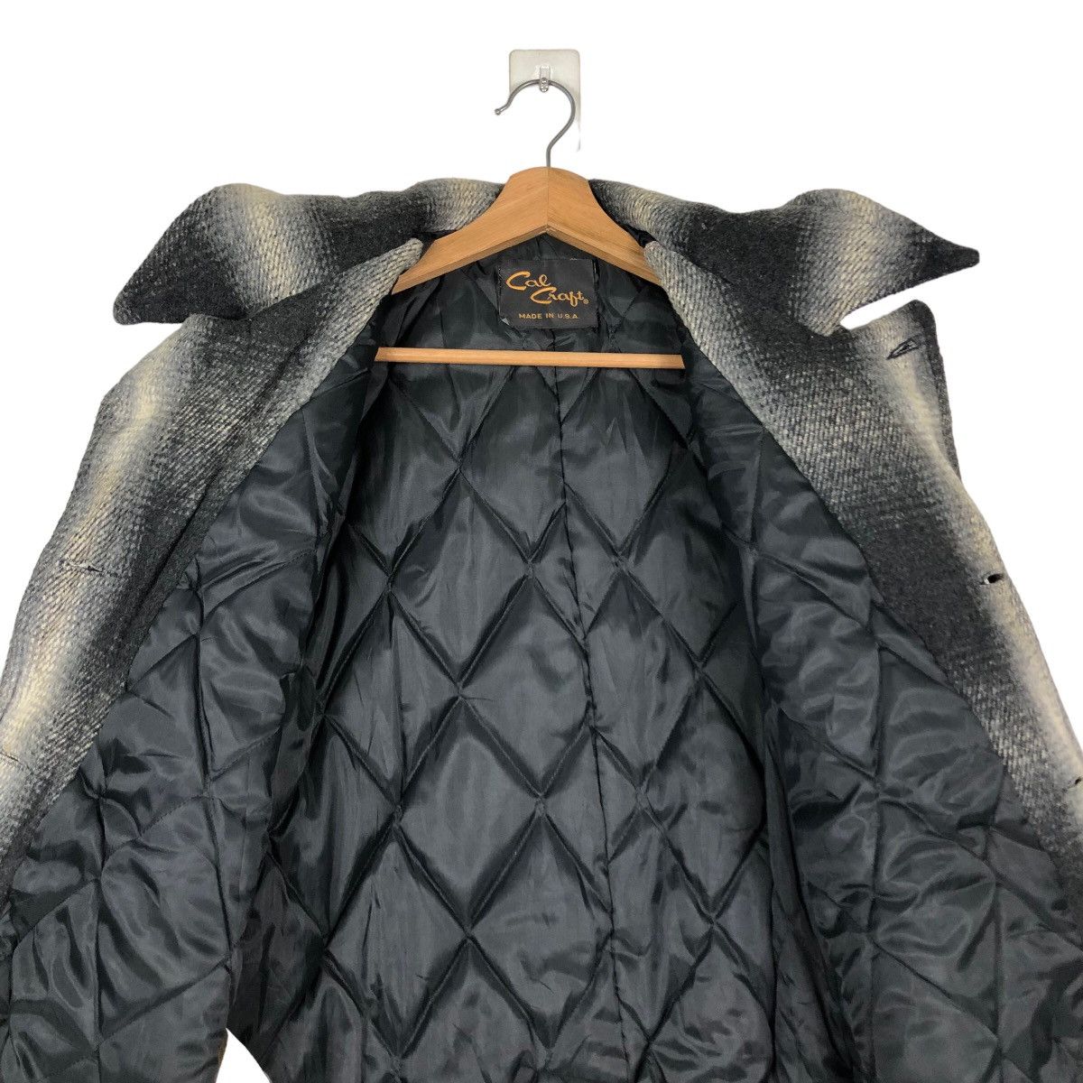Japanese Brand 🔥Vintage Wool Biker Jacket Double Collar Cal Craft Usa Size US L / EU 52-54 / 3 - 14 Thumbnail