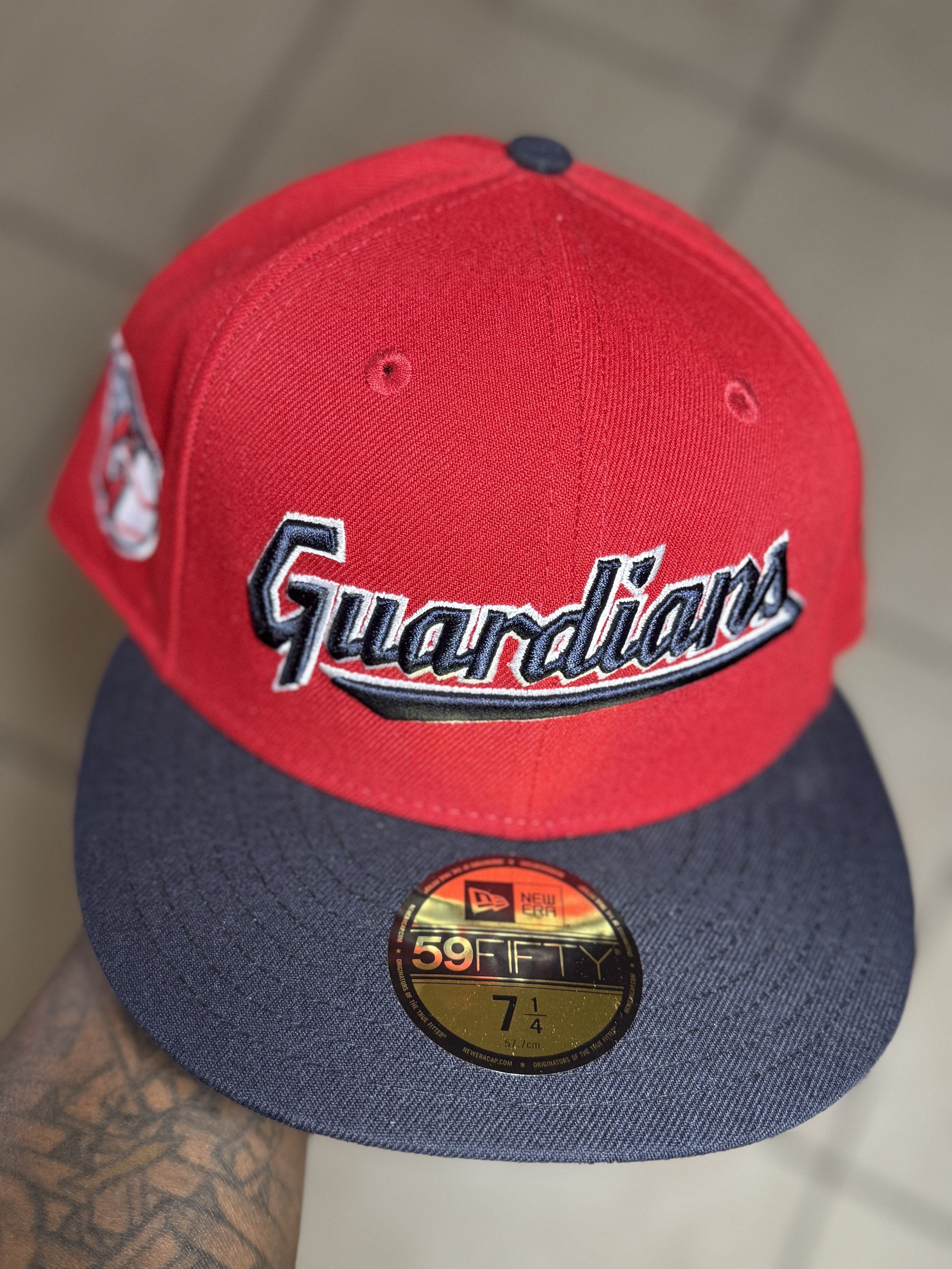 Hat Club × New Era 7 1/4 Hat Club Cleveland Guardians Jersey Script Wordmark Size ONE SIZE - 5 Thumbnail