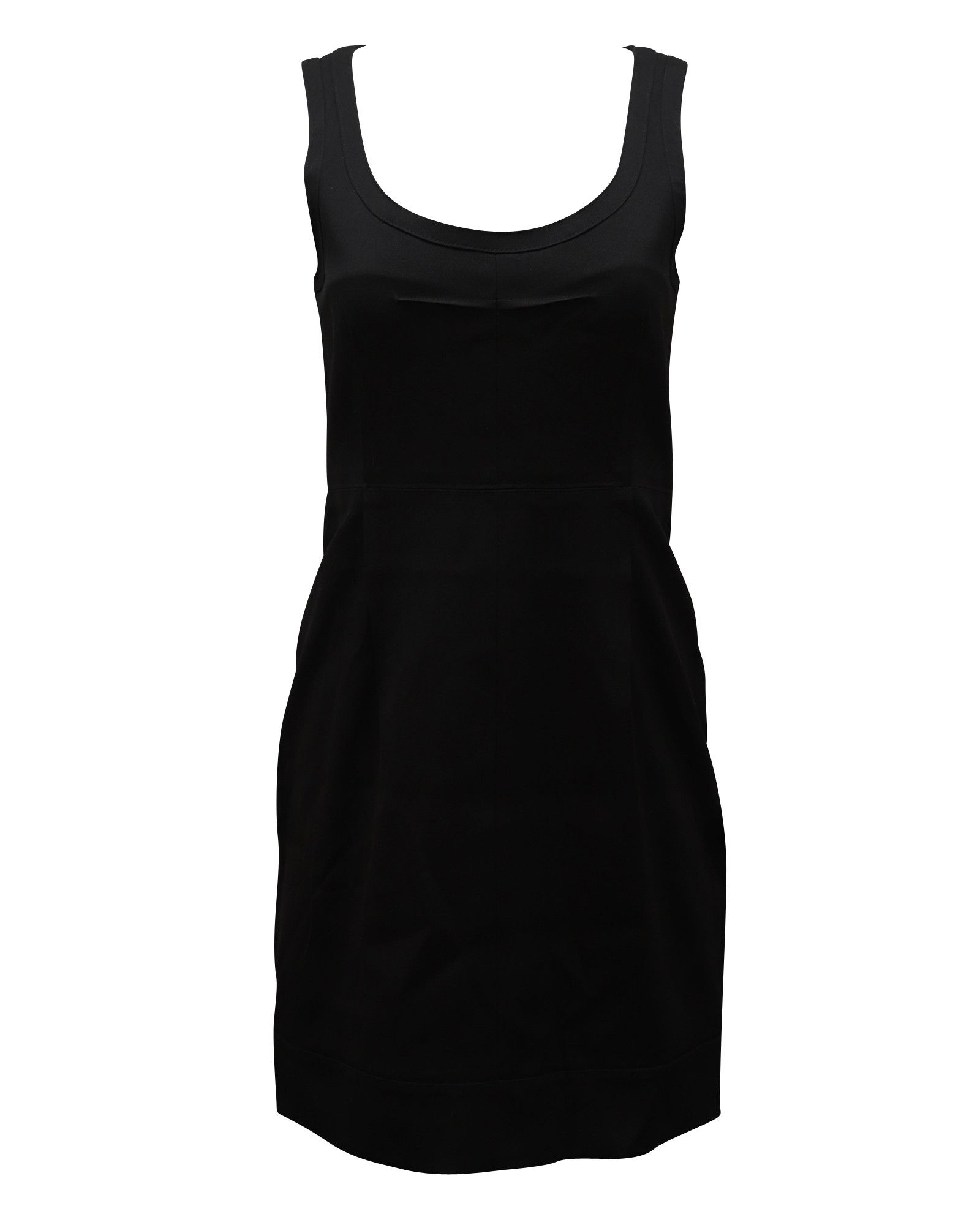 Theory Theory Scoop Neckline Fitted Dress in Black Wool Size XS / US 0-2 / IT 36-38 - 1 Thumbnail