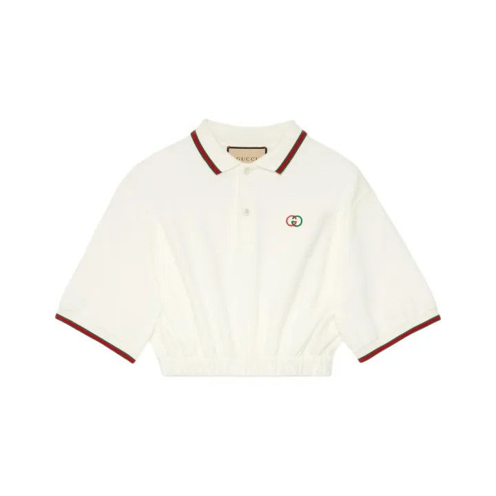 Gucci Gucci Colorful Cropped Short Sleeve Polo Shirt Size S / US 4 / IT 40 - 1 Thumbnail