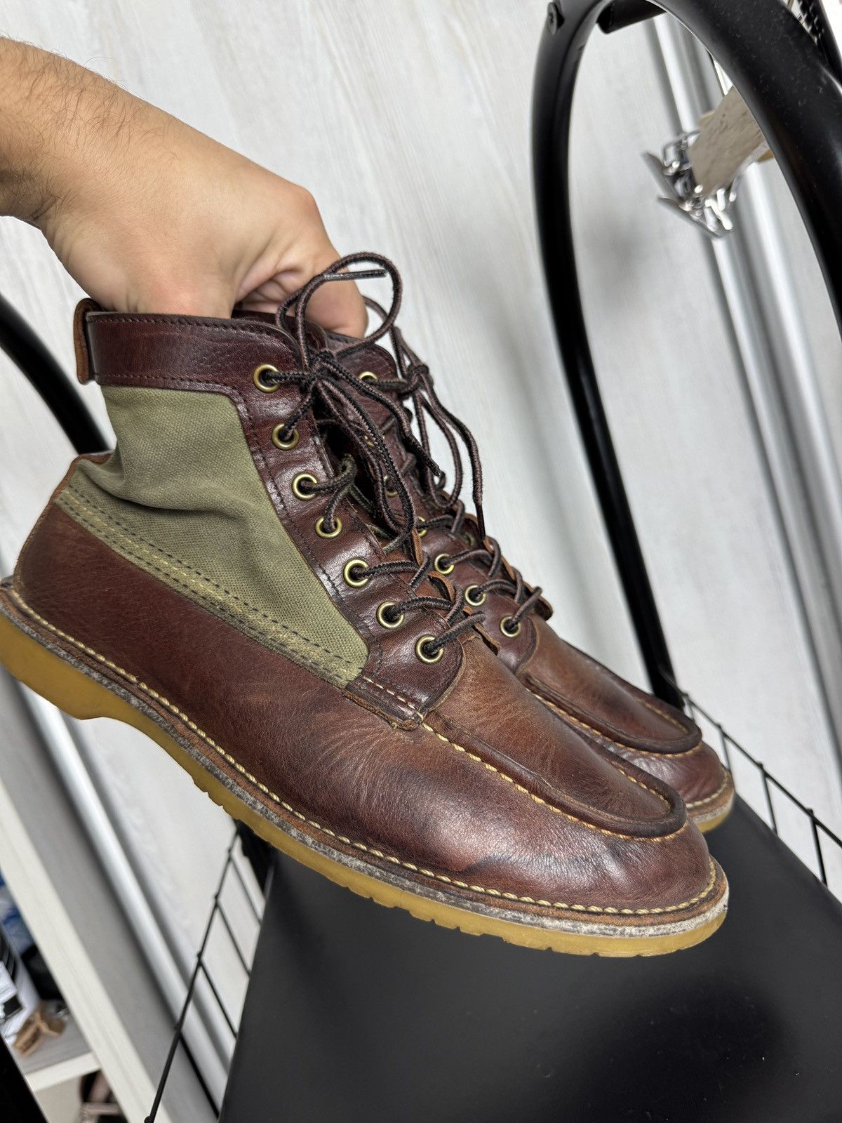 Red Wing Red Wing Weekender Moc 3336 Briar With Olive Canvas Boots Size US 8.5 / EU 41-42 - 14 Thumbnail