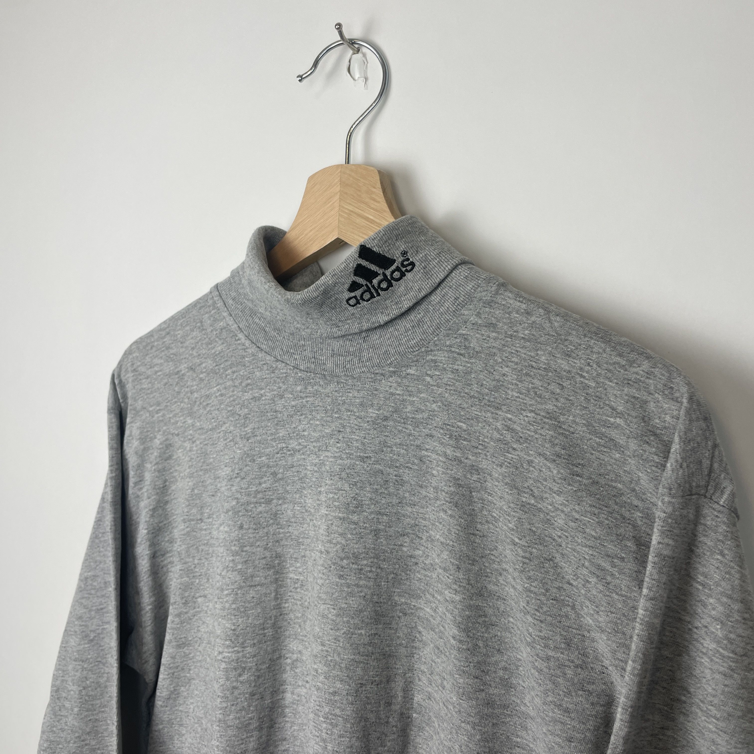Adidas × Vintage Vintage 90's Adidas Turtleneck Long Sleeve Shirt Size US XS / EU 42 / 0 - 2 Thumbnail
