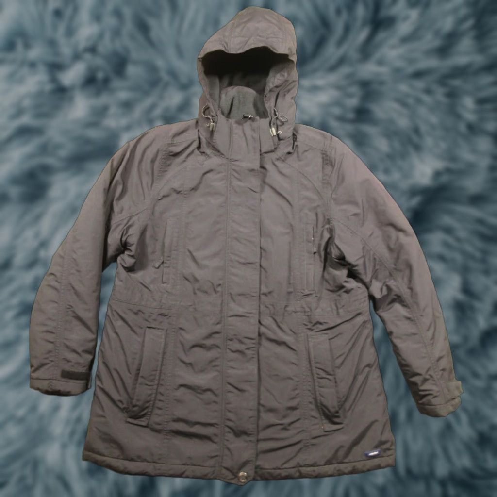 Lands' End VINTAGE Lands' End Squall Jacket Womens XL 18 Black Breathable Waterproof Removable Hood Size XXL / US 16-18 / IT 52-54 - 1 Thumbnail