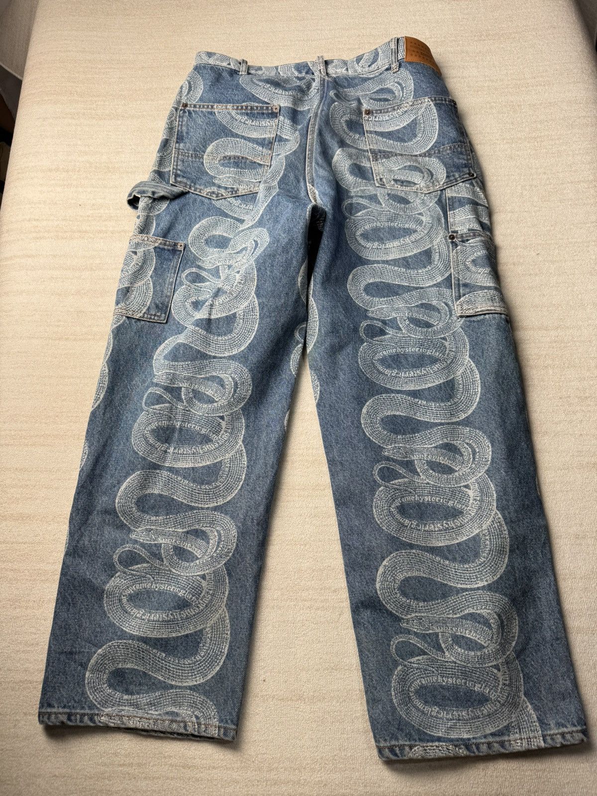 Hysteric Glamour × Supreme Snake double knee denim 32 Size US 32 / EU 48 - 9 Thumbnail