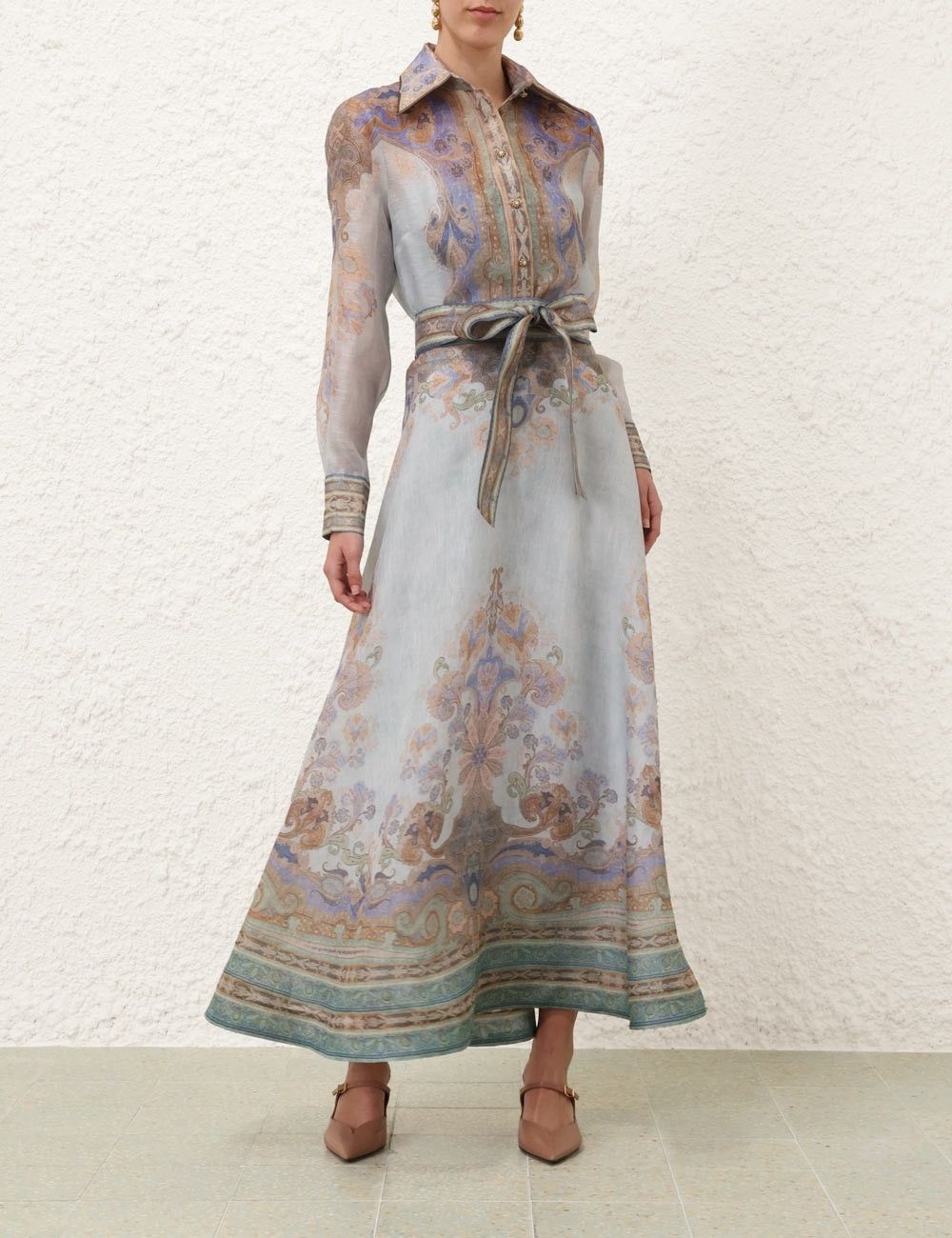 Zimmermann oc11z0825 Eden Maxi Skirt in Multicolor Size 32" / US 10 / IT 46 - 2 Thumbnail