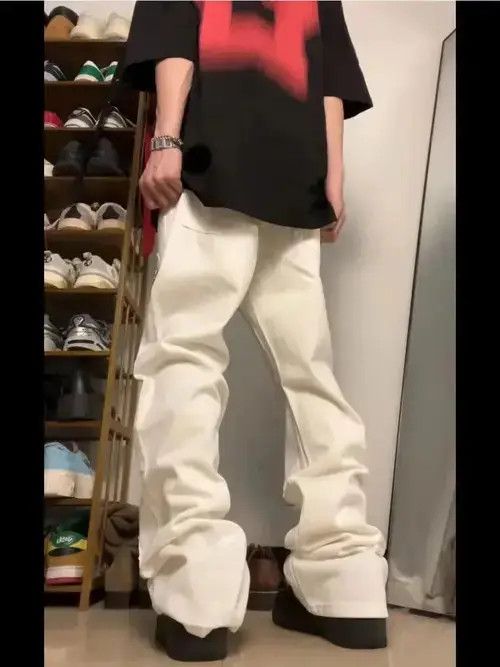 High Sport Street style irregular zipper micro-flared jeans Size US 32 / EU 48 - 3 Thumbnail