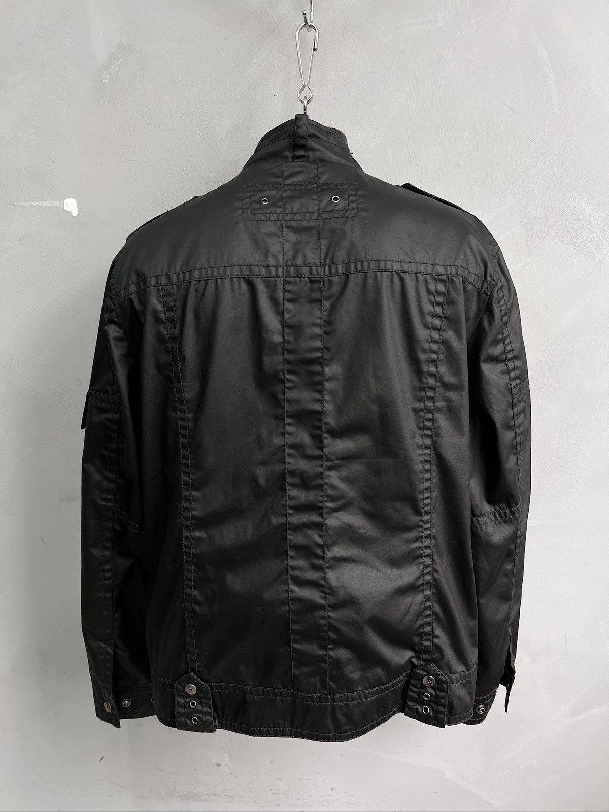 14th Addiction Hedi slimane style waxed zipper gothic avant garde jacket Size US M / EU 48-50 / 2 - 6 Thumbnail