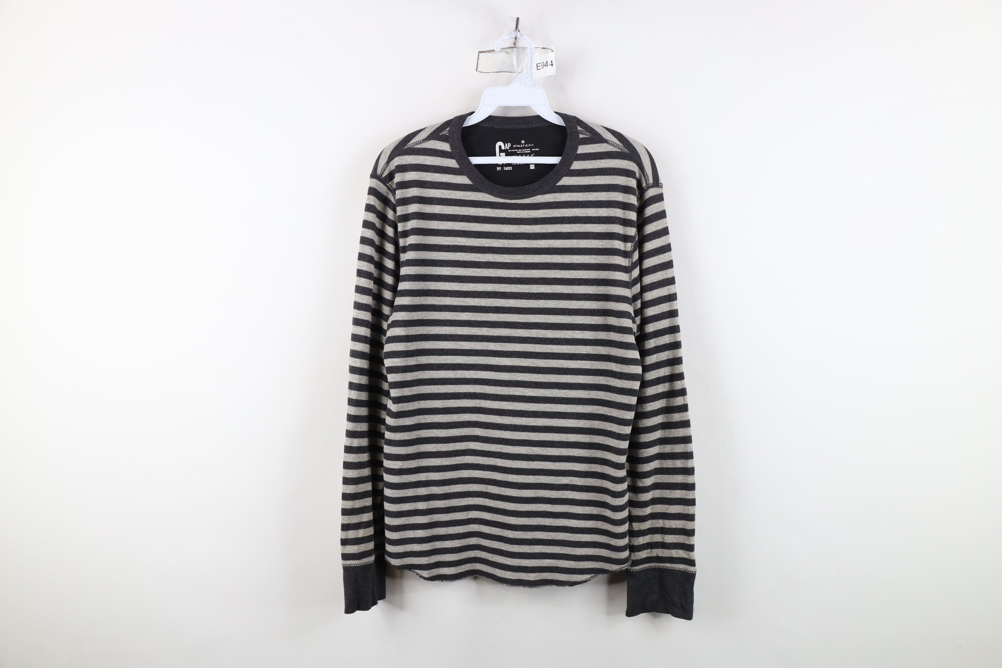 Gap Vintage Gap Striped Thermal Waffle Knit Long Sleeve T-Shirt Size US M / EU 48-50 / 2 - 1 Thumbnail