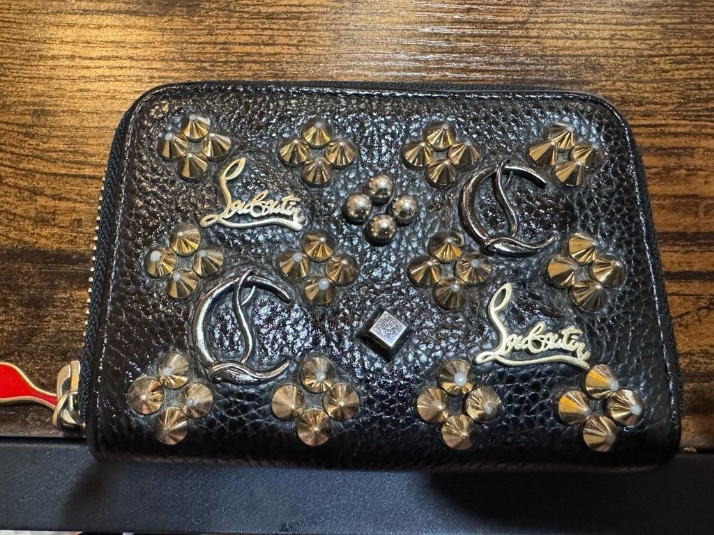 Christian Louboutin Christian Louboutin Panettone Studded Leather Coin Purse Size ONE SIZE - 1 Thumbnail