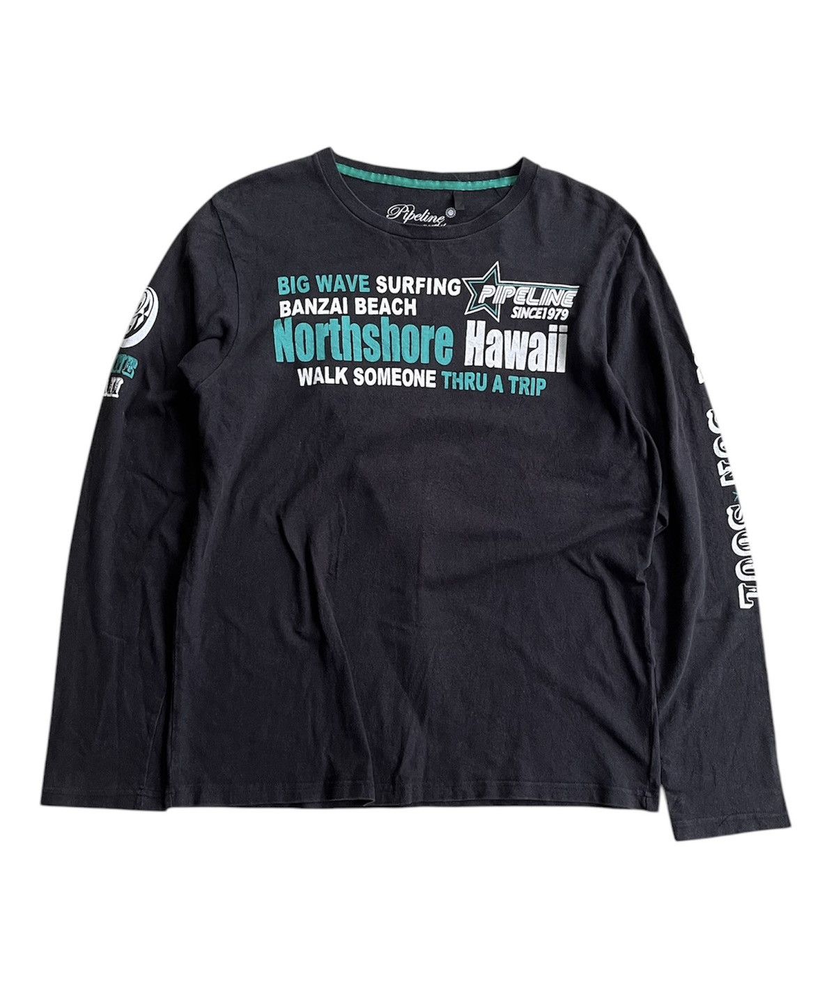 Hysteric Glamour × Japanese Brand × Le Grande Bleu (L.G.B.) JAPANESE Y2K NORTSHORE POEM LONGSLEVEE Size US S / EU 44-46 / 1 - 1 Thumbnail