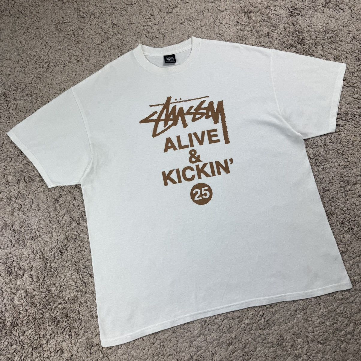 Stussy Vintage Stussy Alive & Kickin’ 25 Anniversary T-shirt Size US XL / EU 56 / 4 - 3 Thumbnail