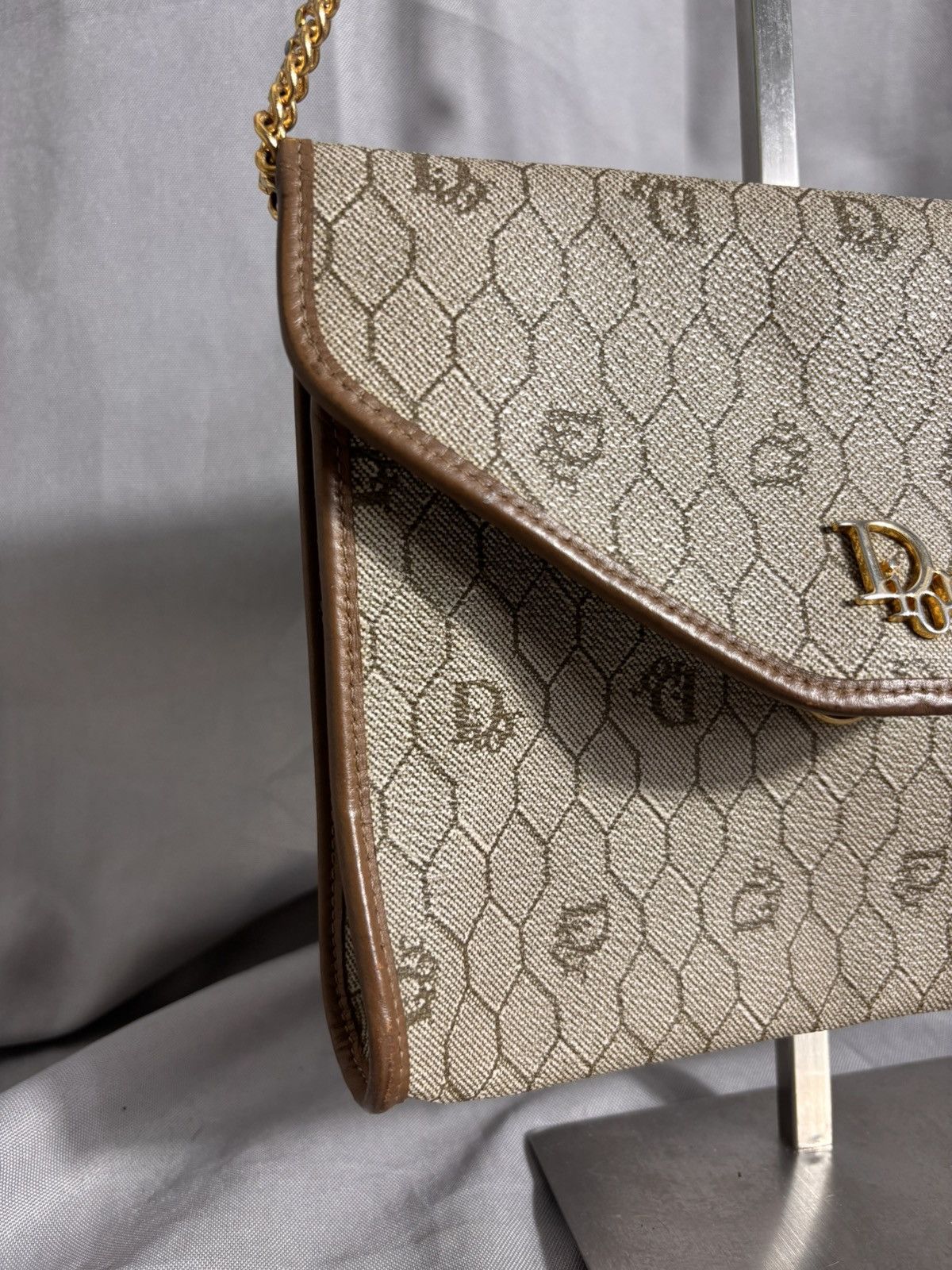 Dior Christian Dior Archival Honeycomb Canvas Chain Bag Size ONE SIZE - 6 Thumbnail