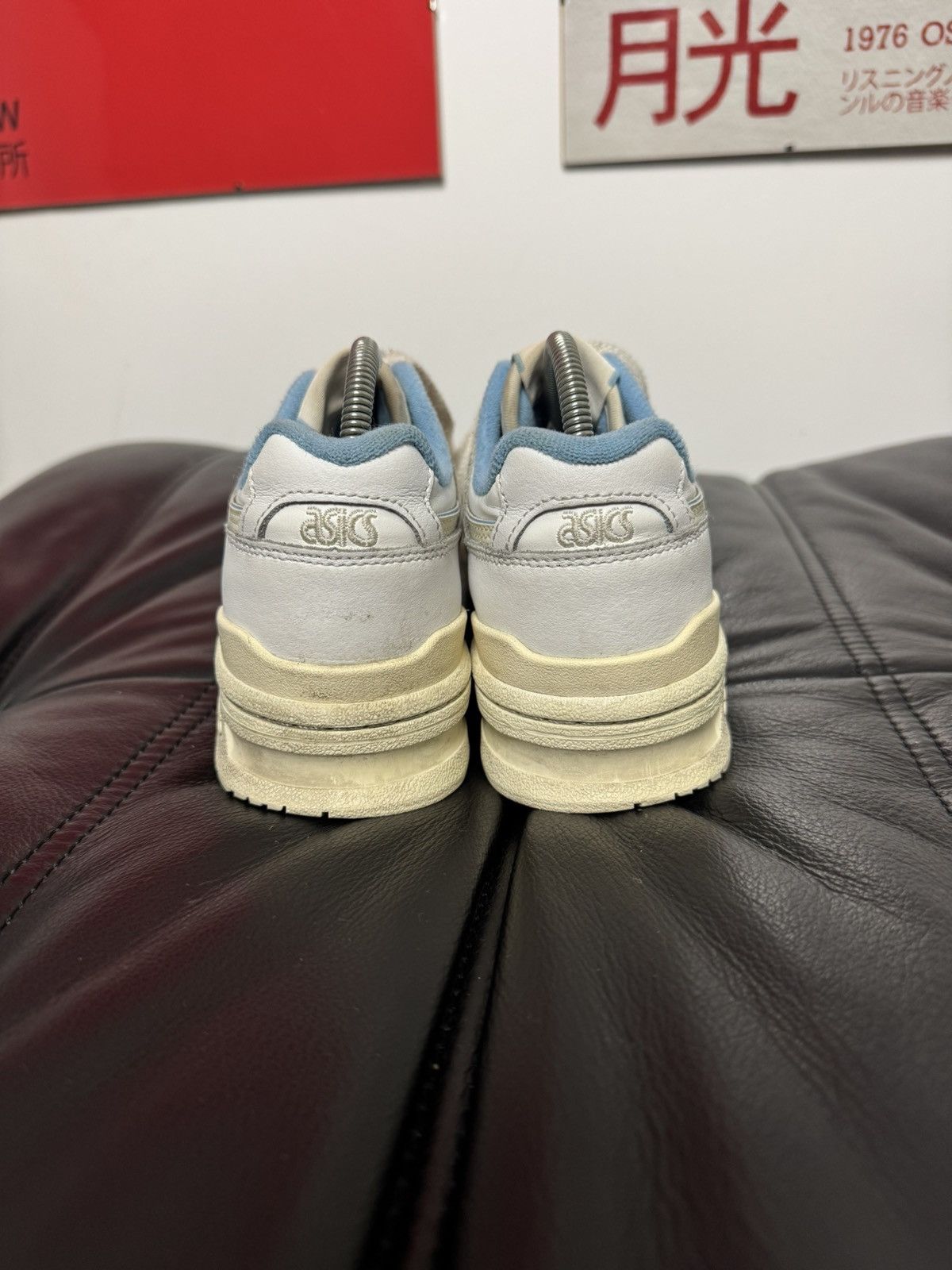 Asics Asics Gel Woman Low Sneakers Leather White Baby Blue Rare Size US 4.5 / IT 34.5 - 5 Thumbnail