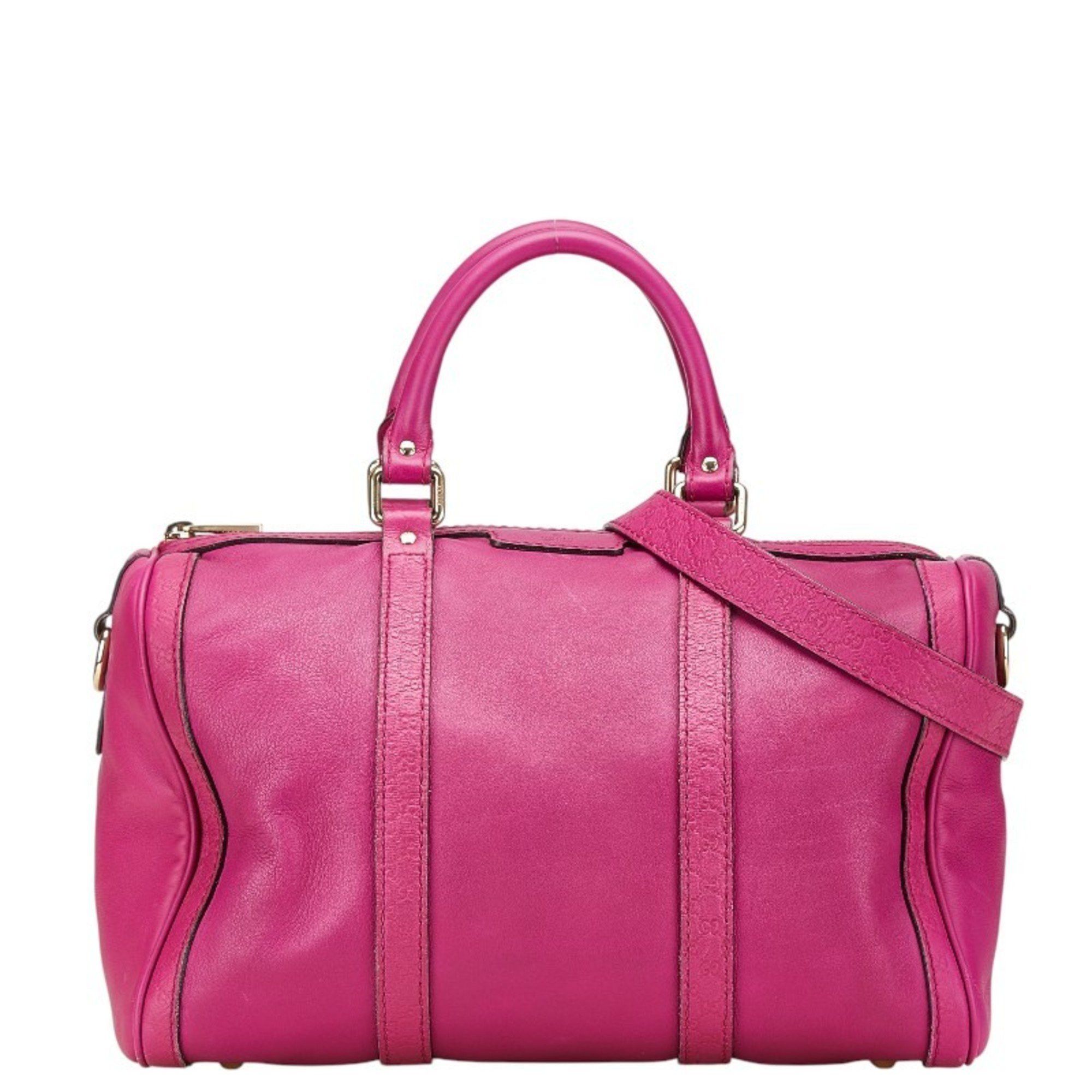 Gucci Shoulder Bag 247205 Pink Purple Leather Women's Gucci