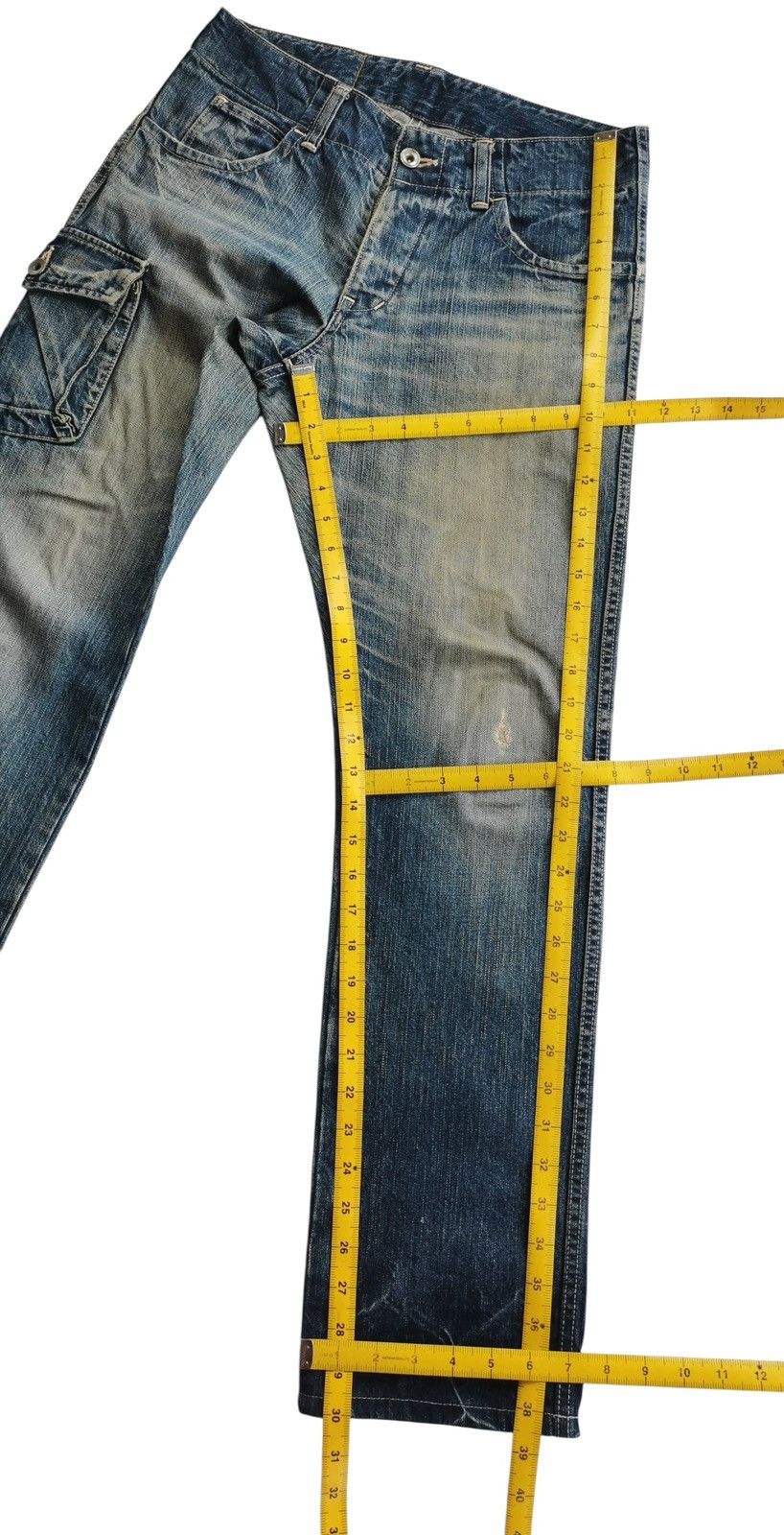 Johnbull Johnbull Distressed Faded Japanese Denim Size US 30 / EU 46 - 12 Thumbnail