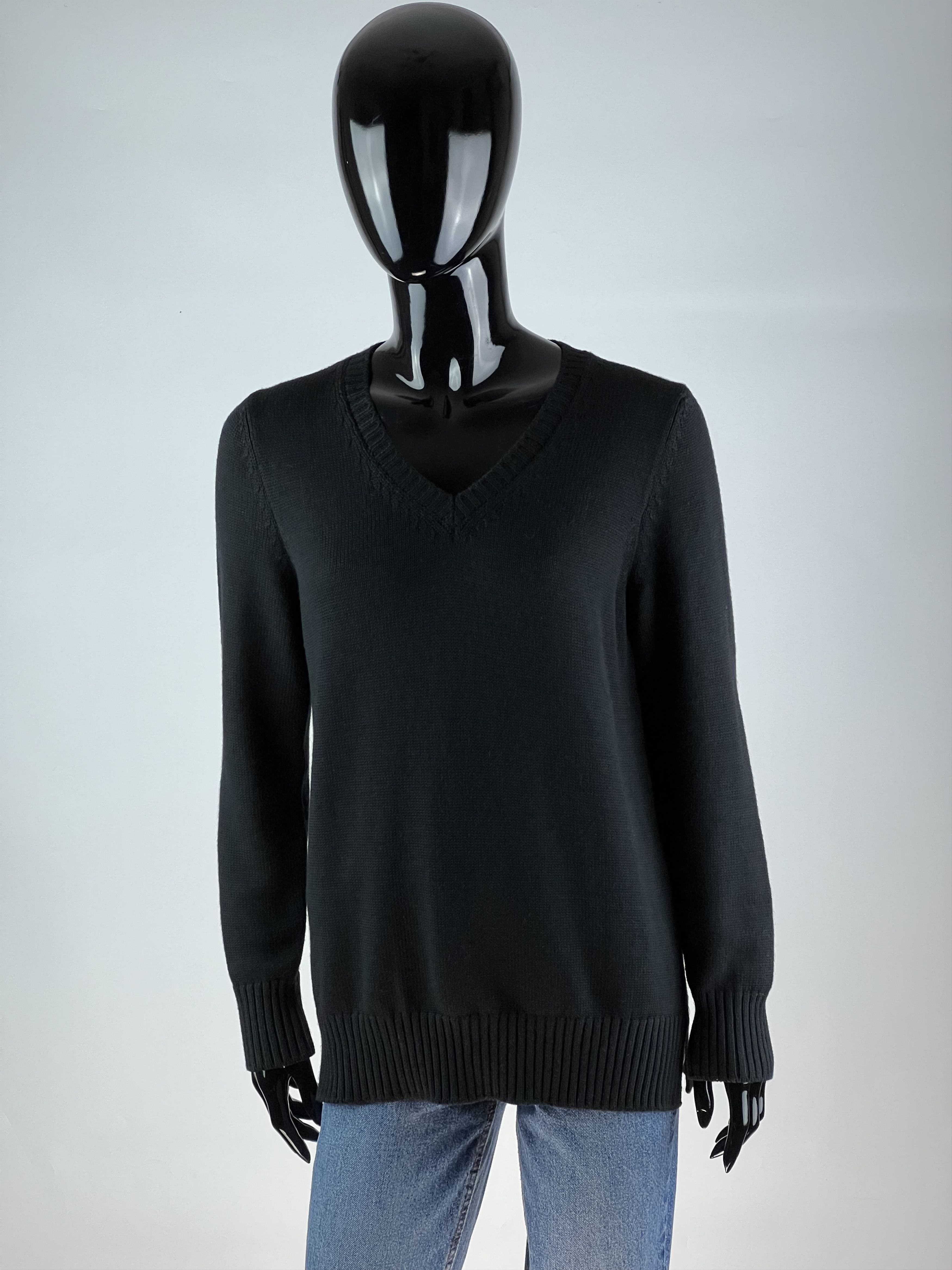 Gran Sasso Gran Sasso Women's Black Cashmere Sweater Pullover Size IT44 Size M / US 6-8 / IT 42-44 - 1 Thumbnail