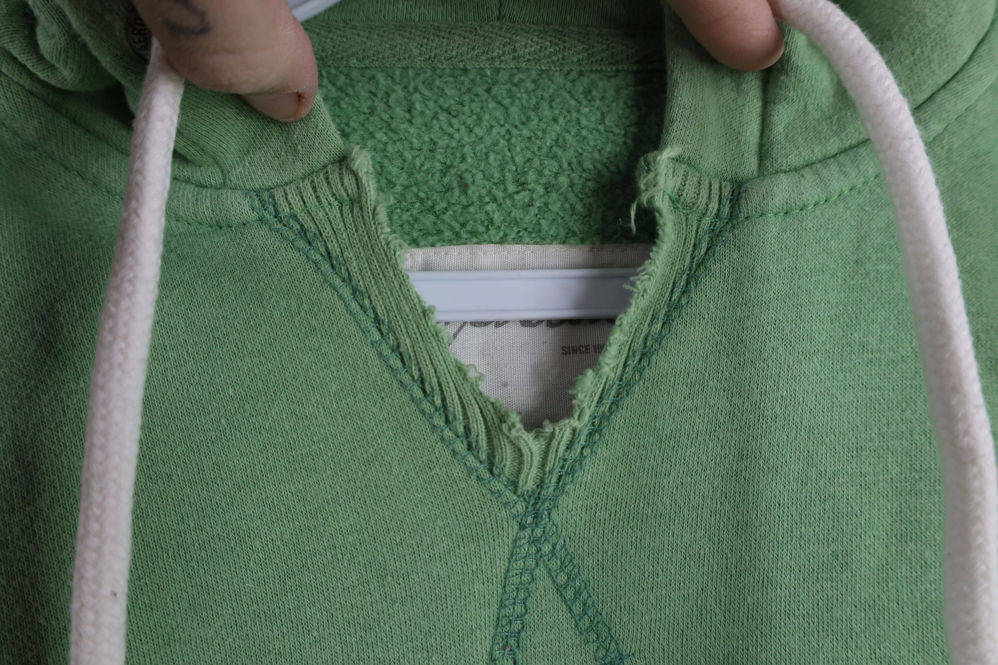 Aeropostale × Vintage Vintage Y2K Babydoll Aeropostale Hoodie Sweatshirt Lime Size XS / US 0-2 / IT 36-38 - 4 Thumbnail