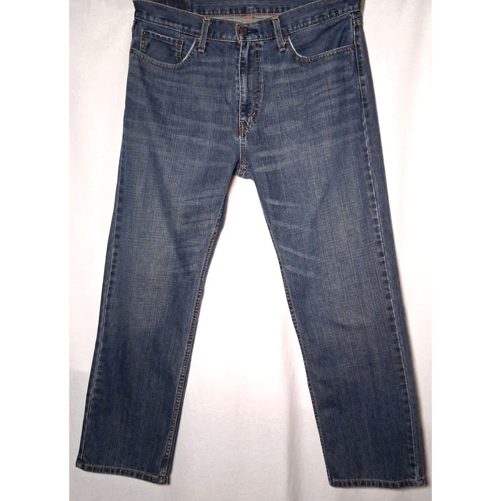 Levi's Levi's 559 Jeans 36x29 Men Medium Wash Blue Distressed Work Pants Reading read Size US 36 / EU 52 - 2 Thumbnail