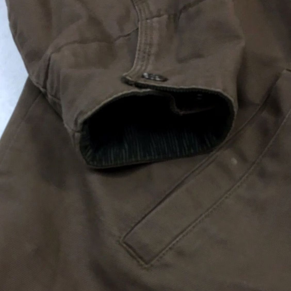 Vintage VINTAGE Men’s Jacket Overcoat Lined Small Ash Brown/Olive Green Size US S / EU 44-46 / 1 - 6 Thumbnail