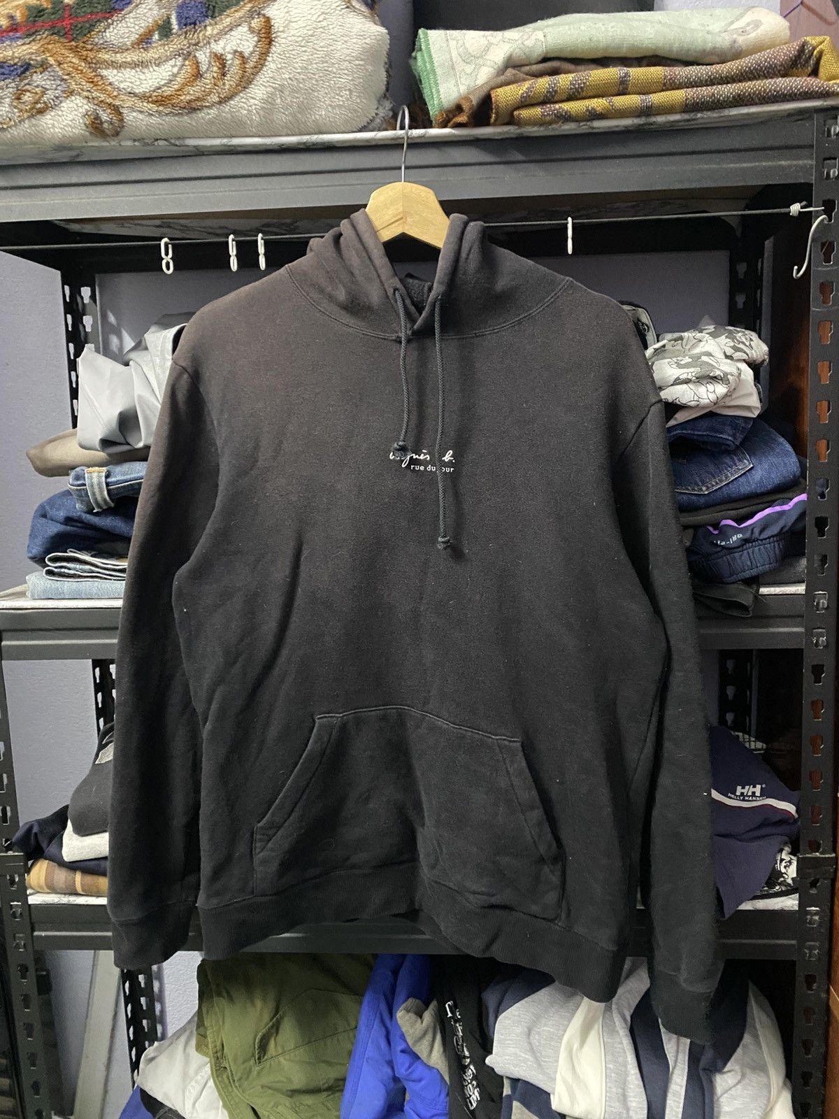 agnes b. Agnes B. hour X Adam et rope Centre Logo Hoodie Black Sun Size US M / EU 48-50 / 2 - 1 Thumbnail