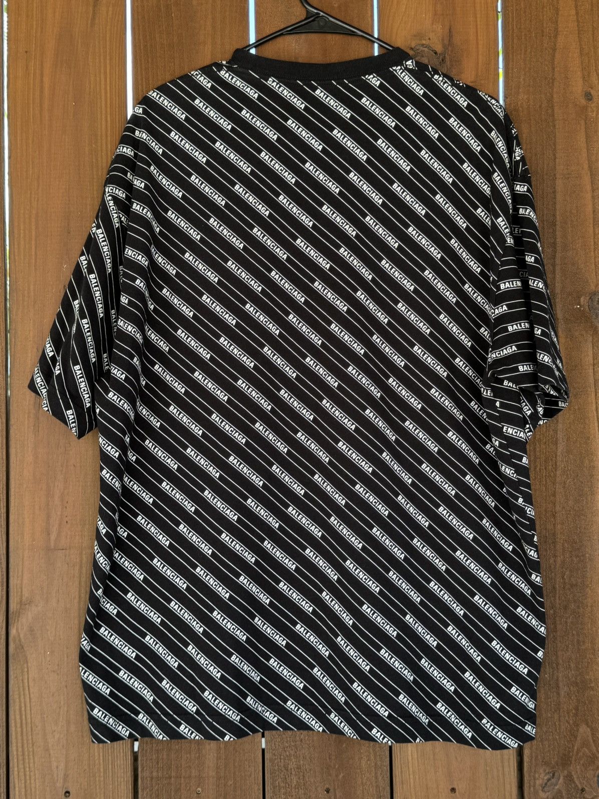 Balenciaga BALENCIAGA ALL OVER PRINT LOGO SHIRT OVERSIZED Size US S / EU 44-46 / 1 - 4 Thumbnail