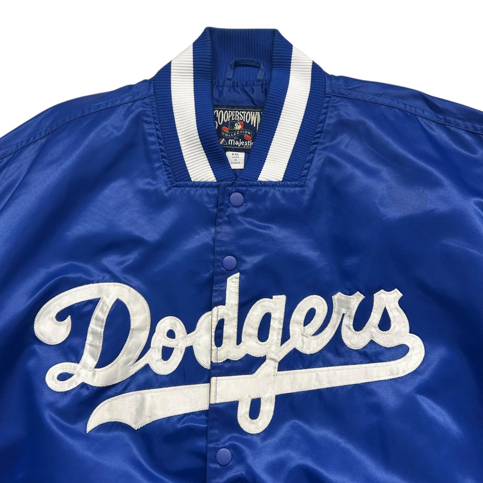 VTG 90s BROOKLYN DODGERS MAJESTIC COOPERSTOWN SATIN JACKET
