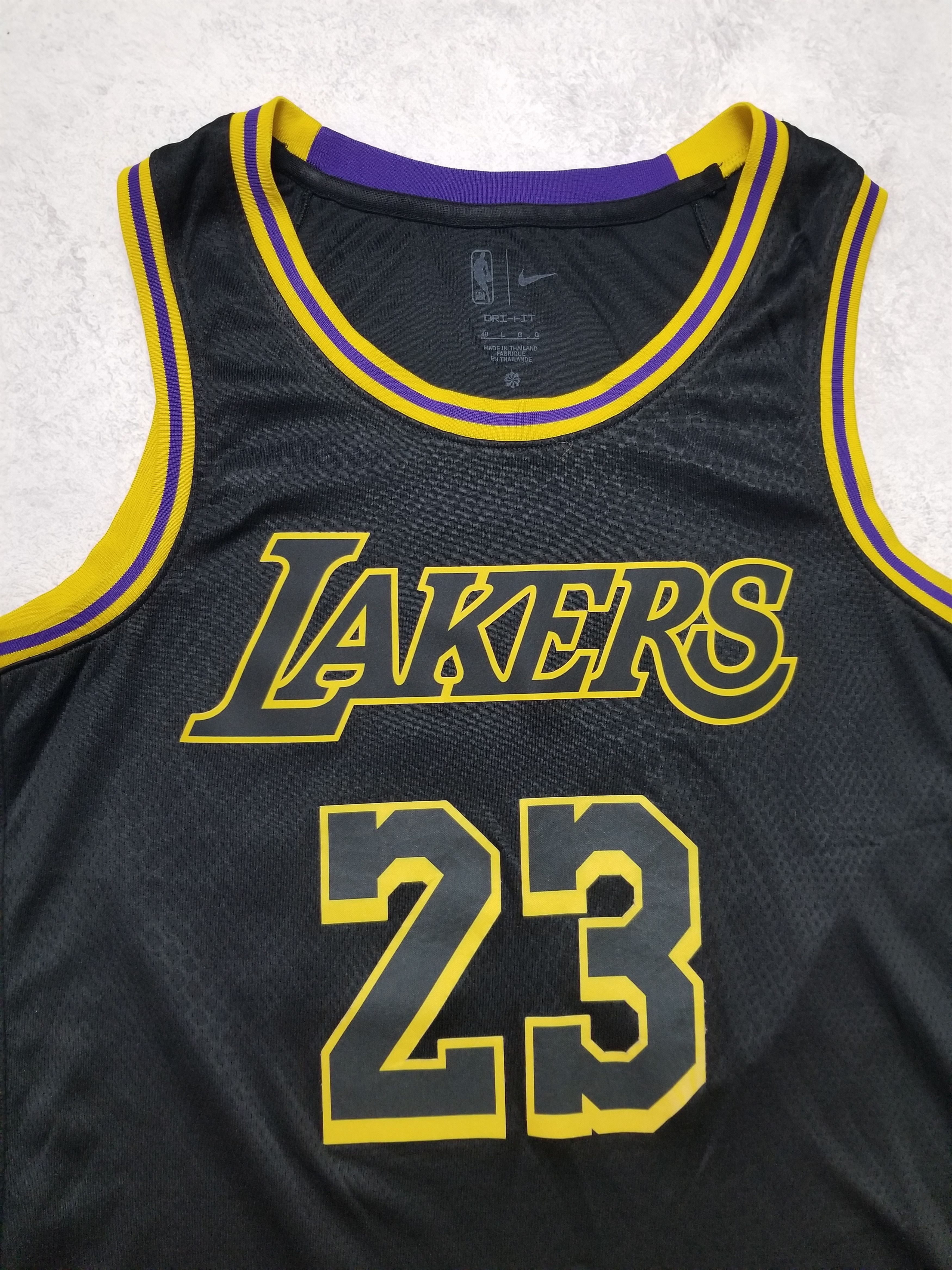 Nike NBA Lebron James #23 Jersey LA Lakers Black Mamba Size US L / EU 52-54 / 3 - 4 Thumbnail