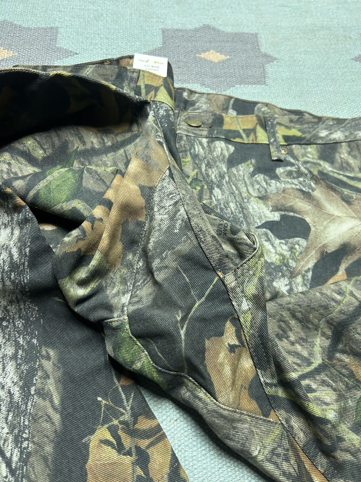 Vintage NEW Vtg diamond cut jean mossy oak camo camouflage NWT 38x31 Size US 38 / EU 54 - 10 Thumbnail