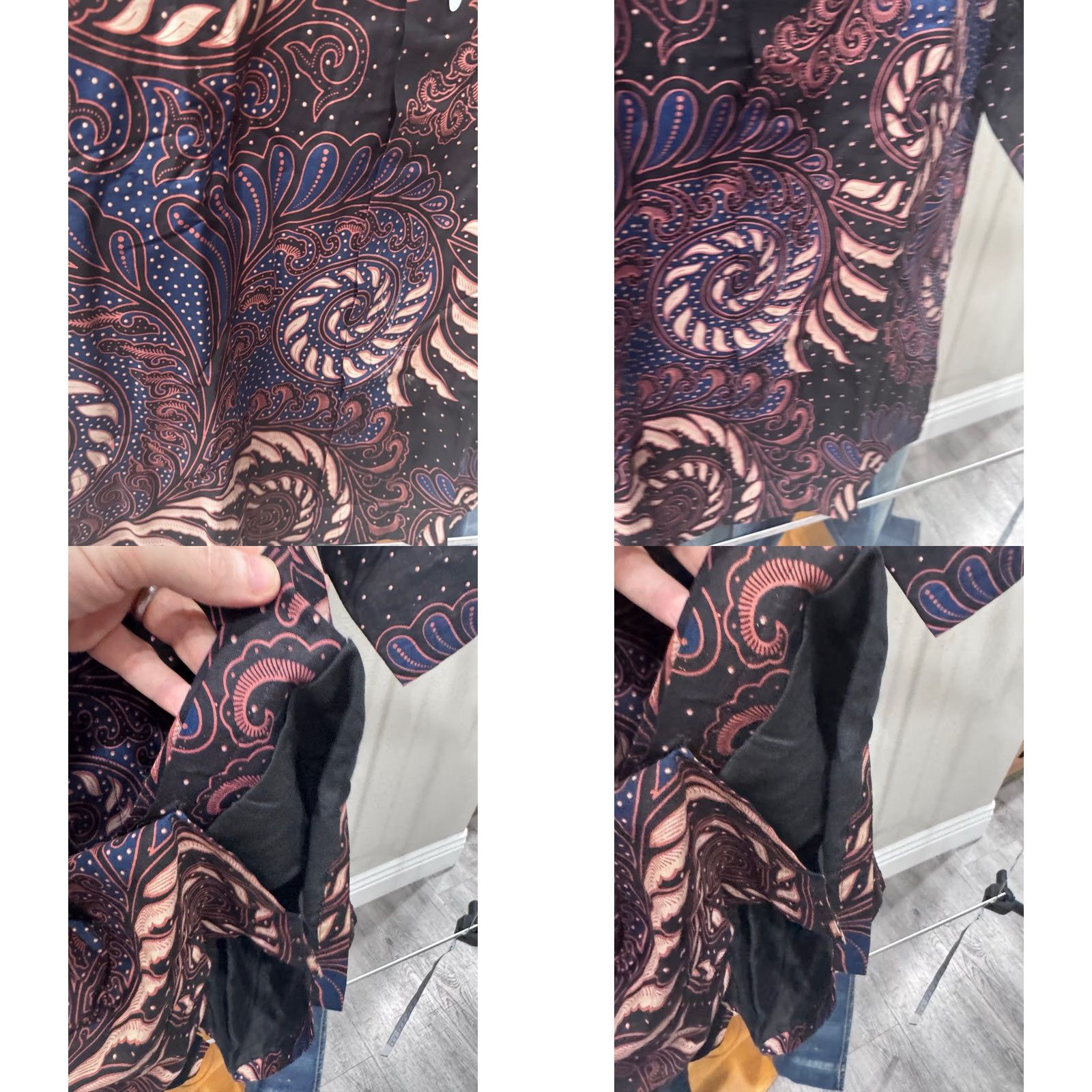 Nique NWT Talenta Kenana Batik Unique SHORT SLEEVE BUTTON UP SHIRT 2XL XXL Mens Multicolor Batik Kenana NWT Talenta Shirt Size US XXL / EU 58 / 5 - 9 Thumbnail