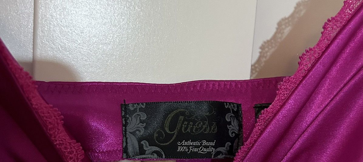 Guess GUESS fuchsia satin like mini dress Size S / US 4 / IT 40 - 2 Thumbnail