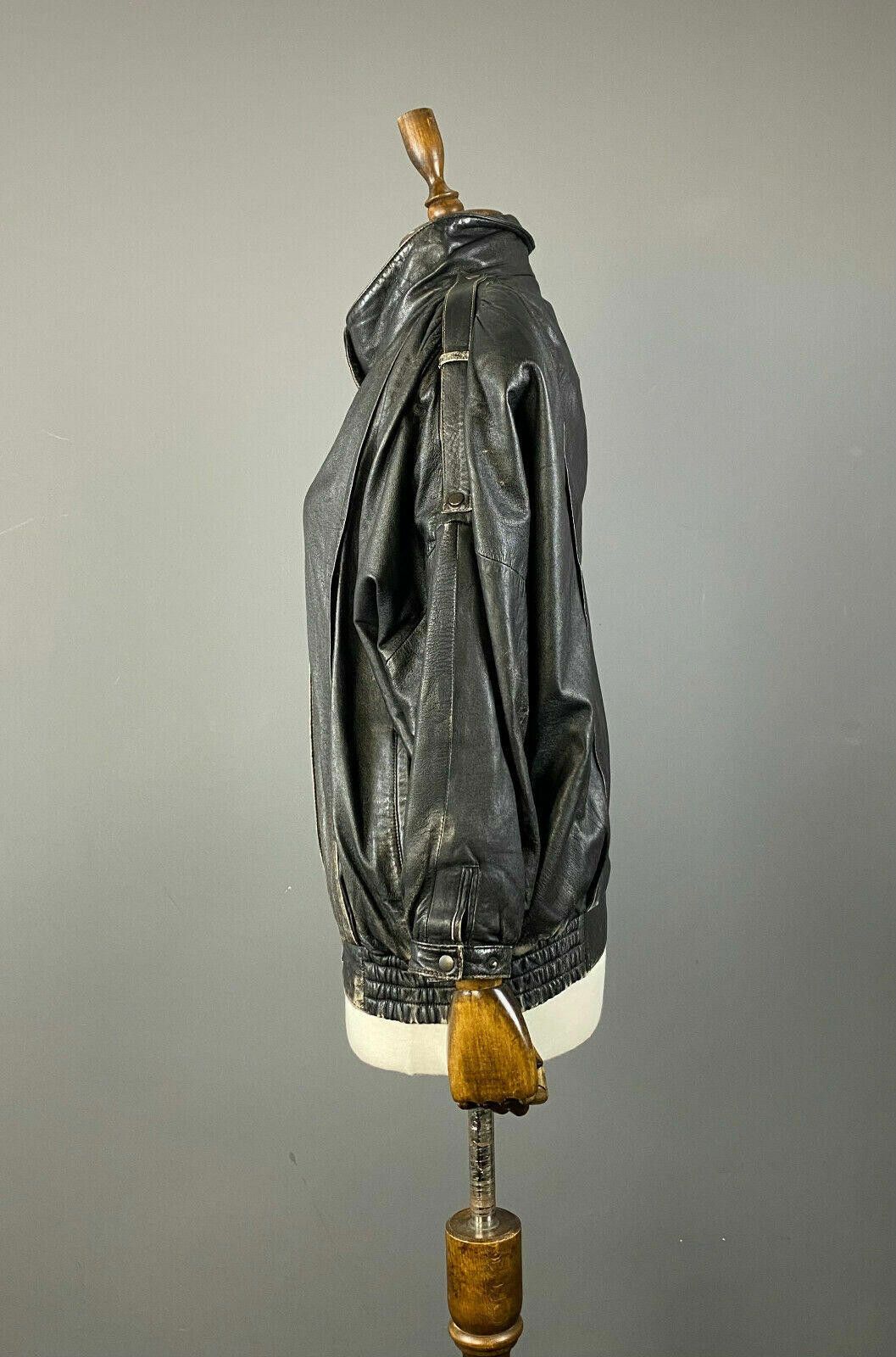 JET SET Ladies Jet Set Black Genuin Leather Jacket Size 36 Size M / US 6-8 / IT 42-44 - 4 Thumbnail
