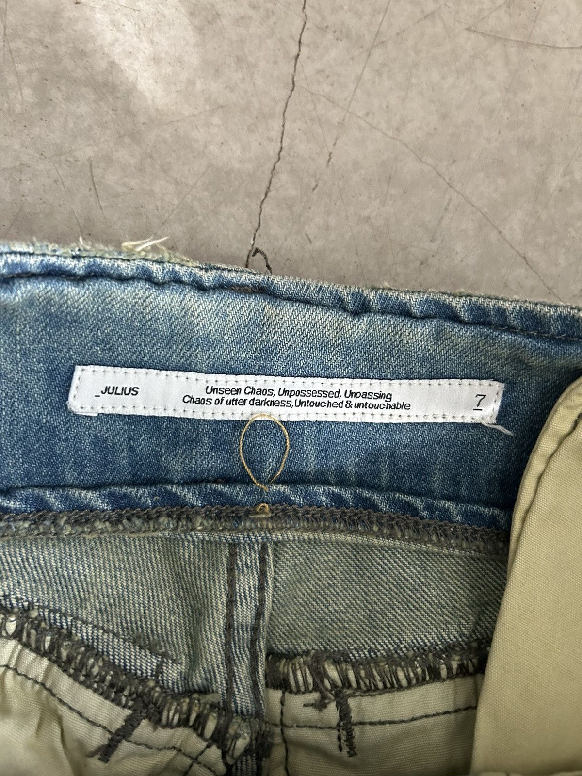 Julius Julius gas mask cargo denim (WRITHE ; MM XXII) Size US 30 / EU 46 - 4 Thumbnail