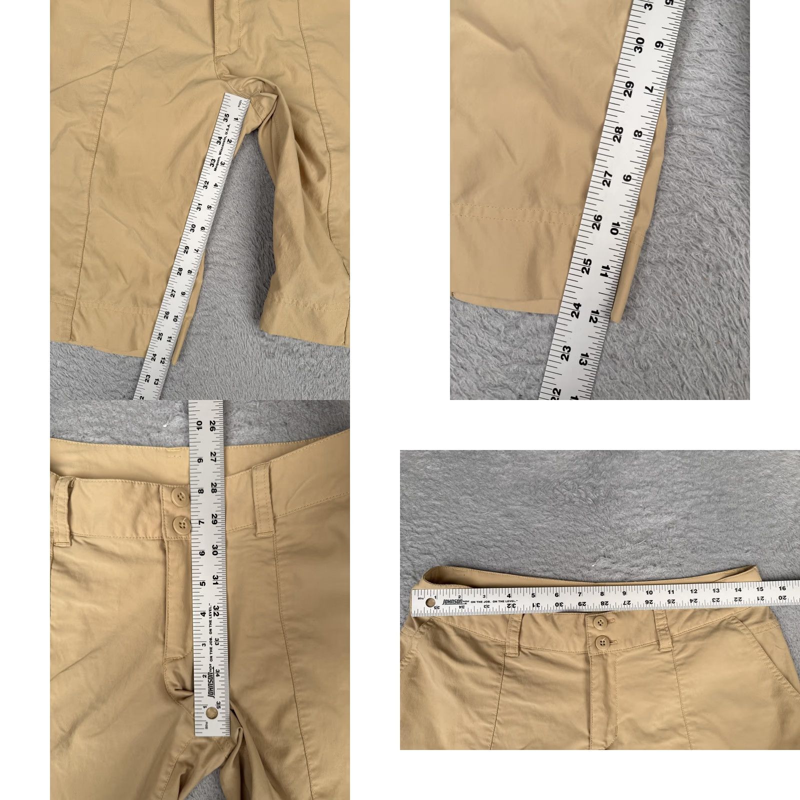 Patagonia Patagonia Bermuda Shorts Womens 4 Beige Nylon Blend Hiking Walking Outdoor 12" Slim Flat Front Pockets Quick Dry Size 27" / US 4 / IT 40 - 8 Thumbnail