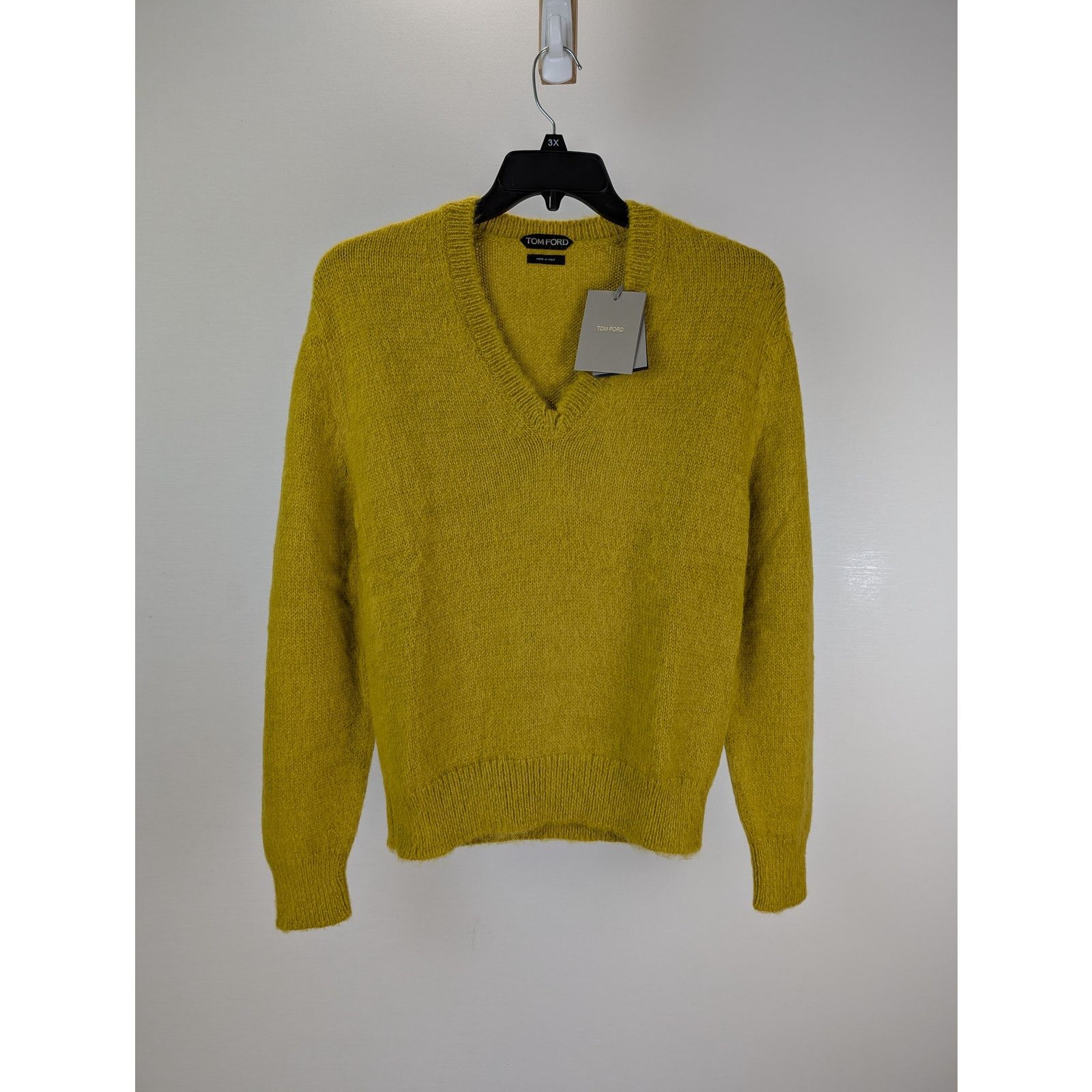 Tom Ford o1rshd1 V-Neck Sweatshirt Sweater in Yellow Size US M / EU 48-50 / 2 - 6 Thumbnail