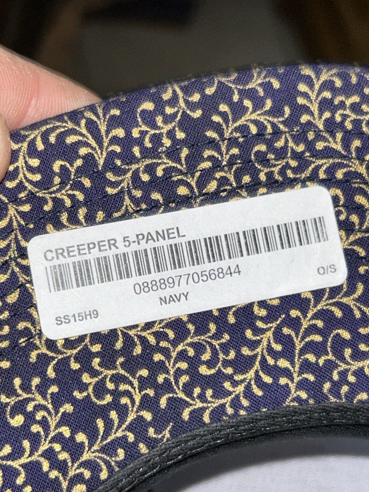 Supreme Supreme Creeper 5 Panel Cap Navy SS15 NEW WITH TAGS Size ONE SIZE - 5 Thumbnail