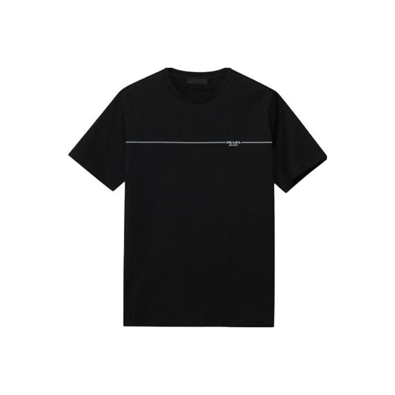 Prada Prada SS23 Black Oversized Crew Neck TShirt-2506 Size US M / EU 48-50 / 2 - 1 Thumbnail